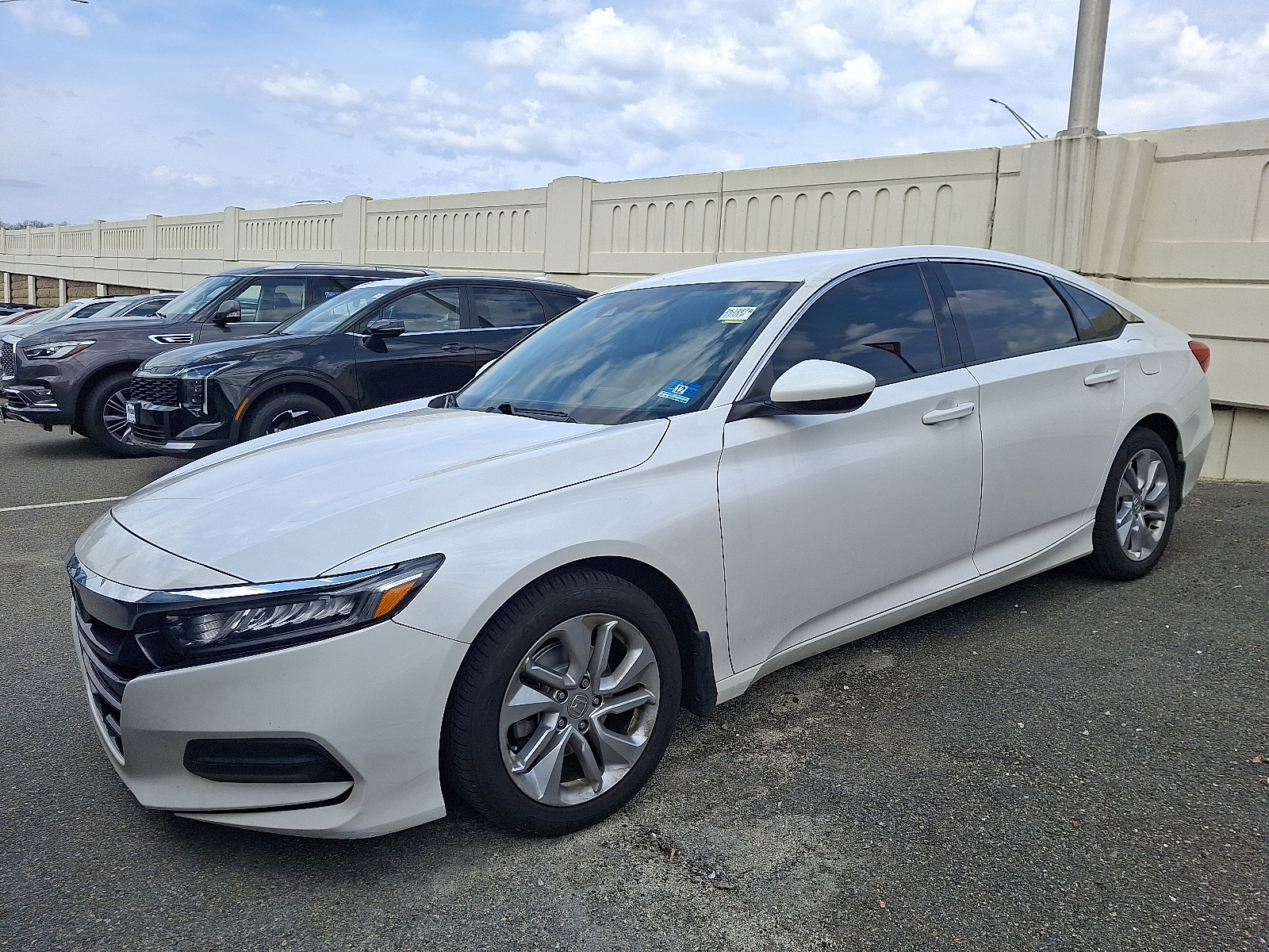 Gray (Platinum White Pearl - WX) 2020 Honda Accord 1.5T LX FWD Sedan Front-Wheel Drive Automatic