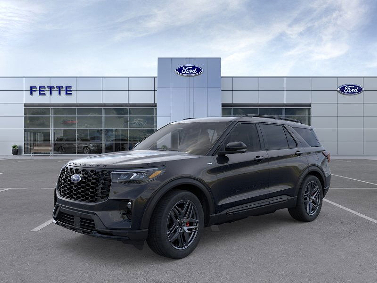 Agate Black Metallic 2026 Ford Explorer ST-Line AWD SUV / Crossover All-Wheel Drive Automatic
