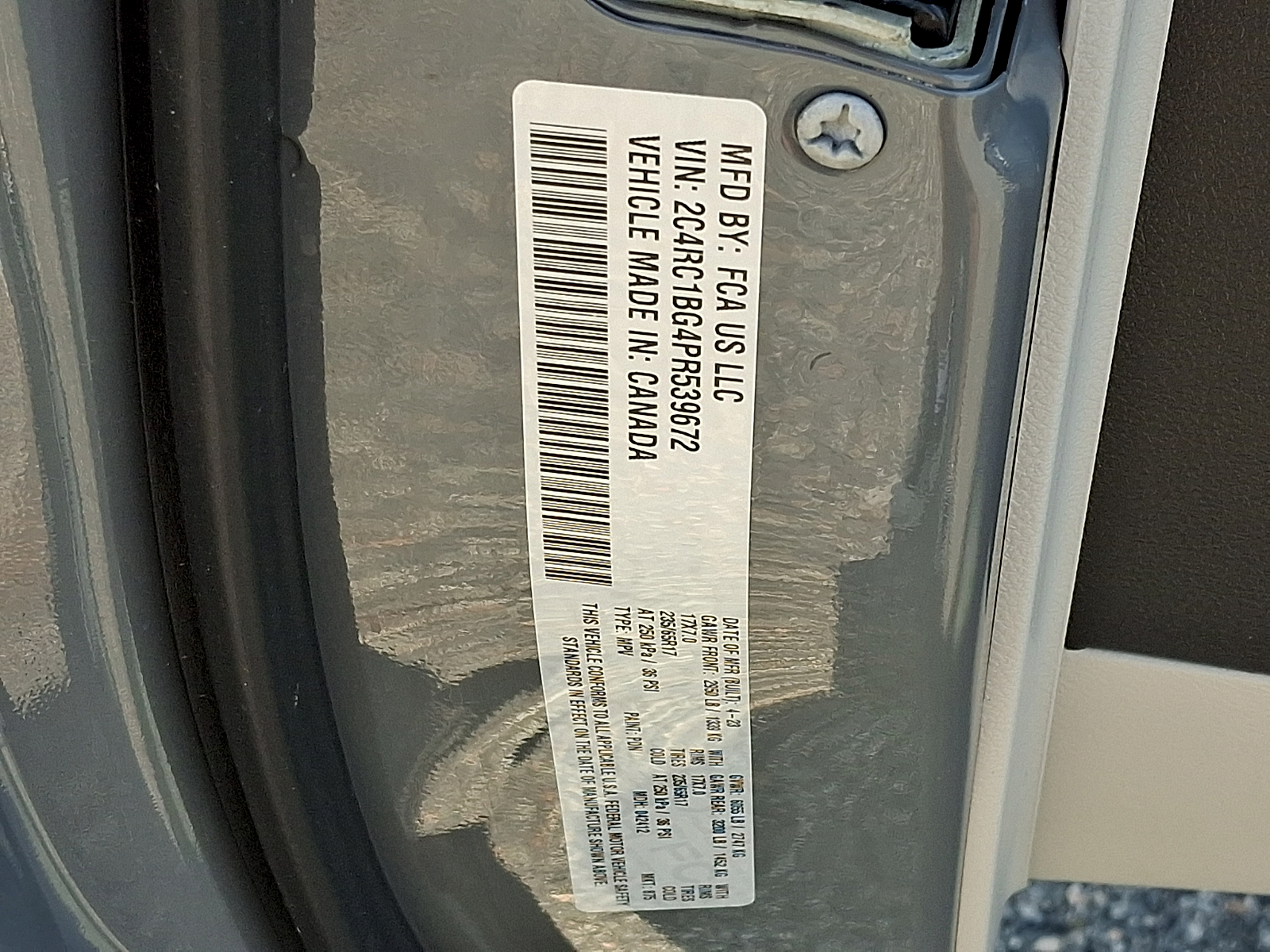 Used 2023 Chrysler Pacifica Van
