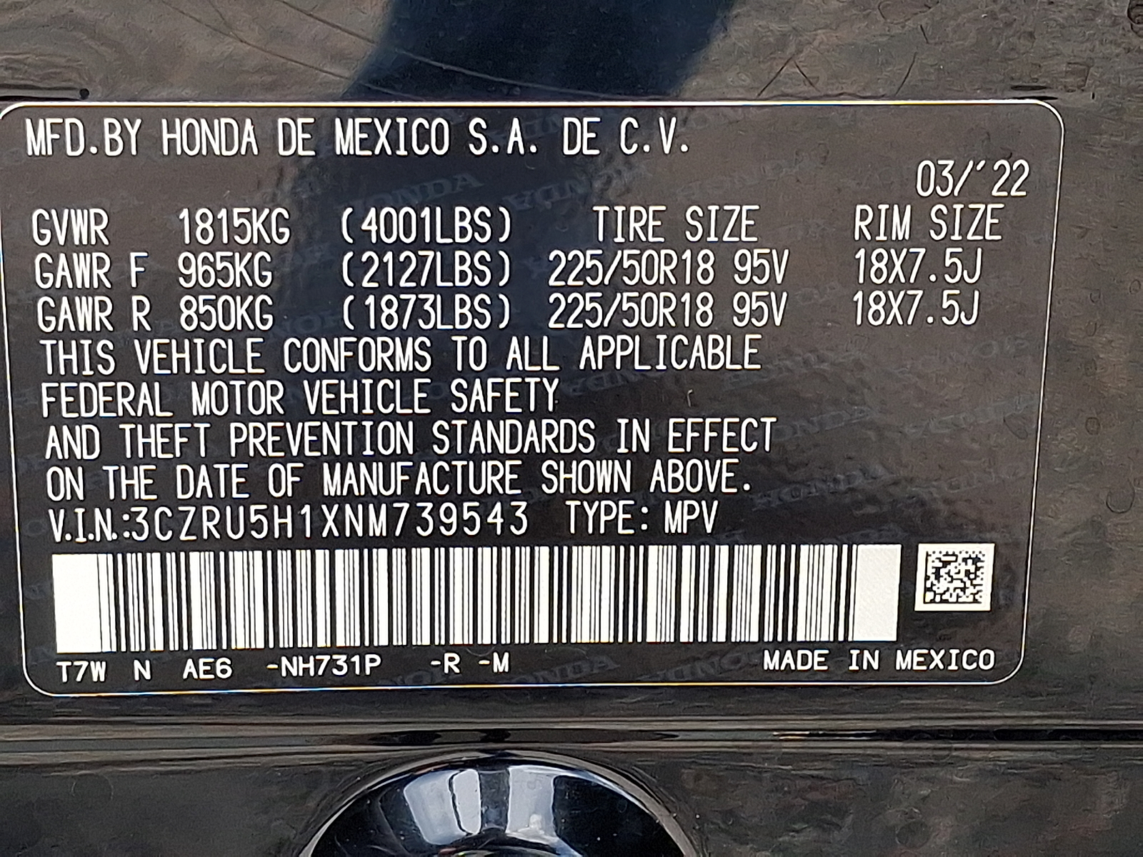 Used 2022 Honda HR-V SUV