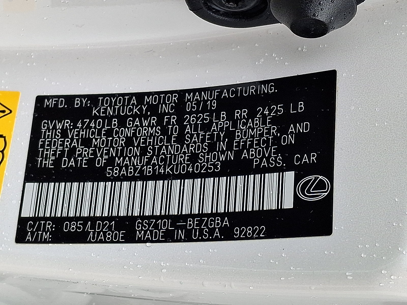 Used 2019 Lexus ES Sedan