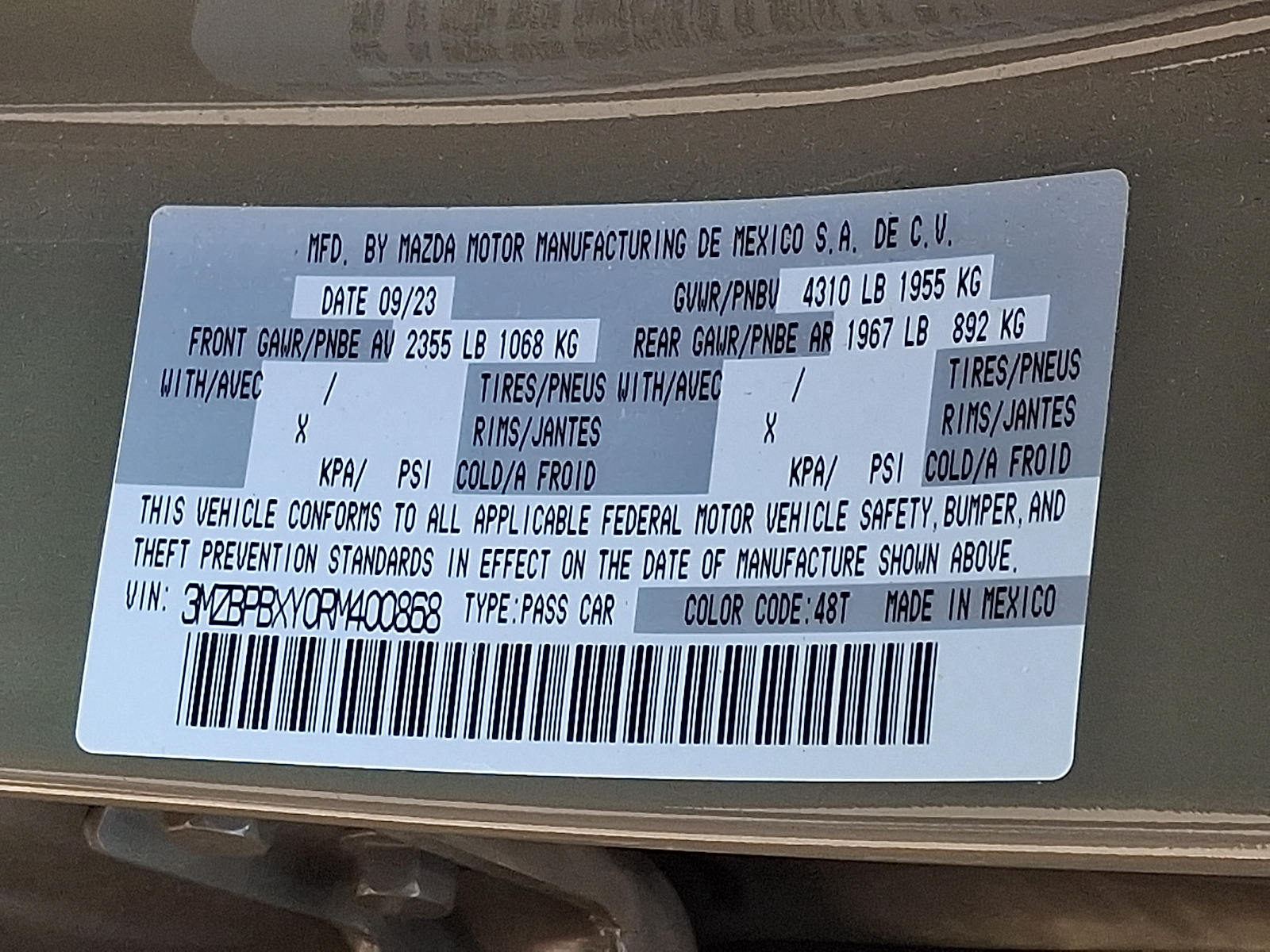 Used 2024 Mazda Mazda3 Sedan Sedan