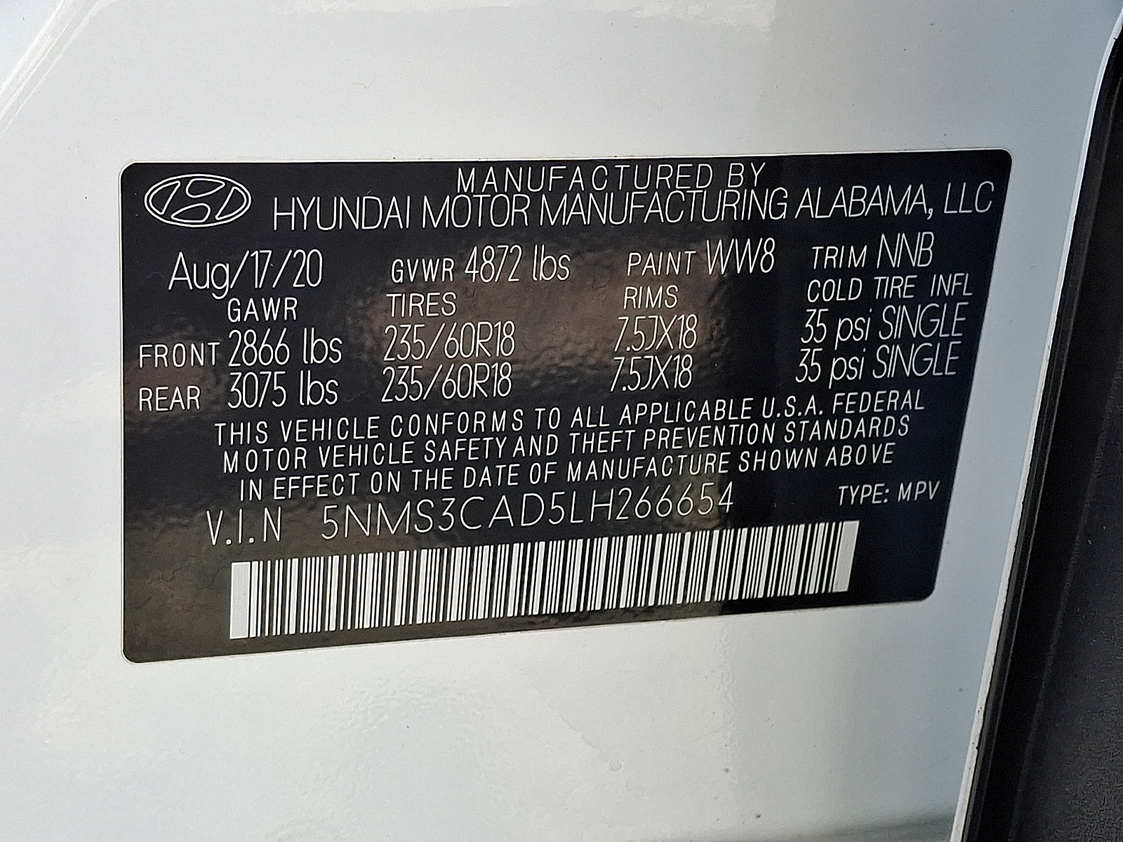 Used 2020 Hyundai Santa Fe SUV