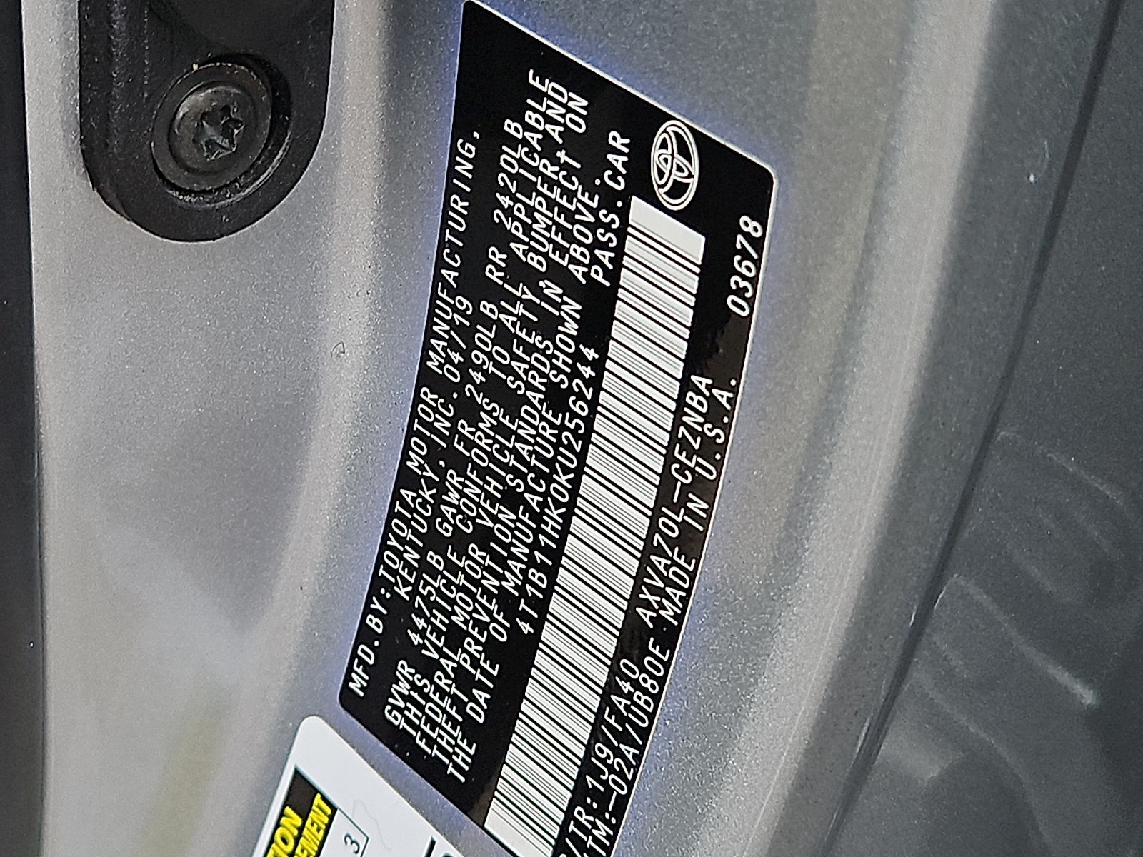 Used 2019 Toyota Camry Sedan