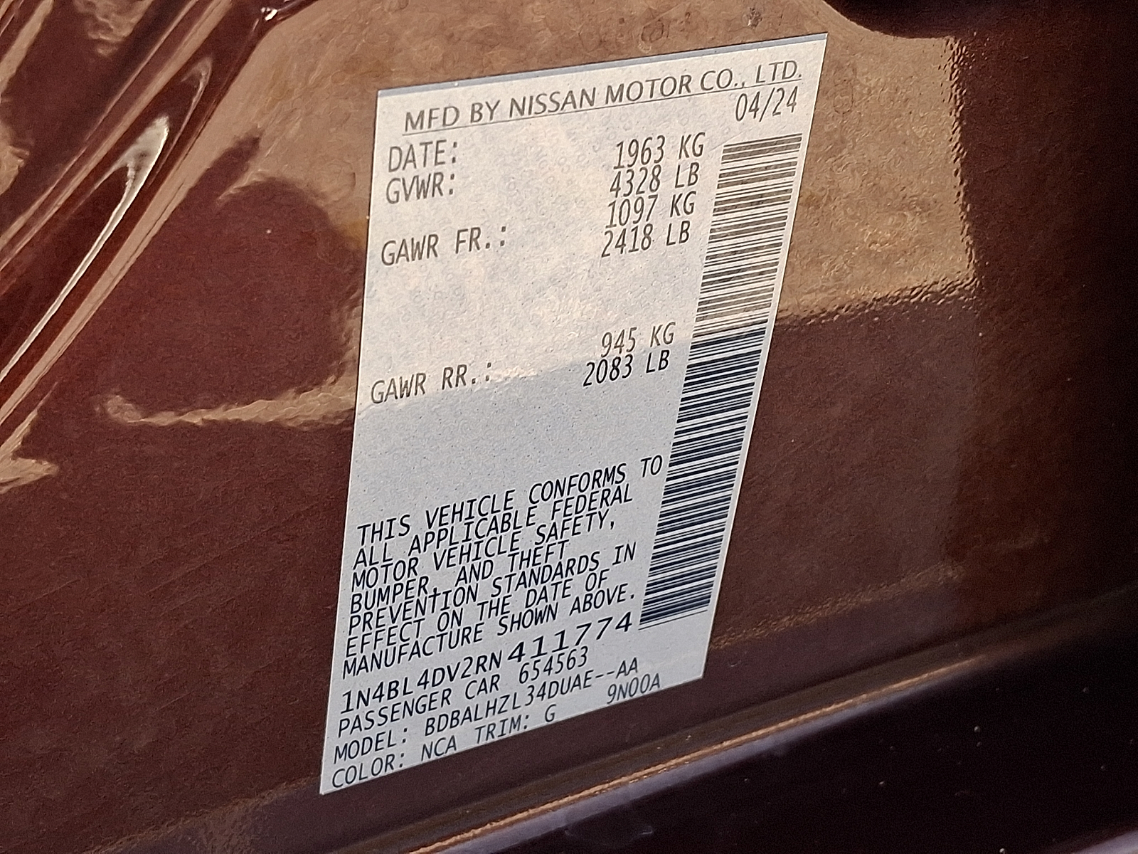 Used 2024 Nissan Altima Sedan