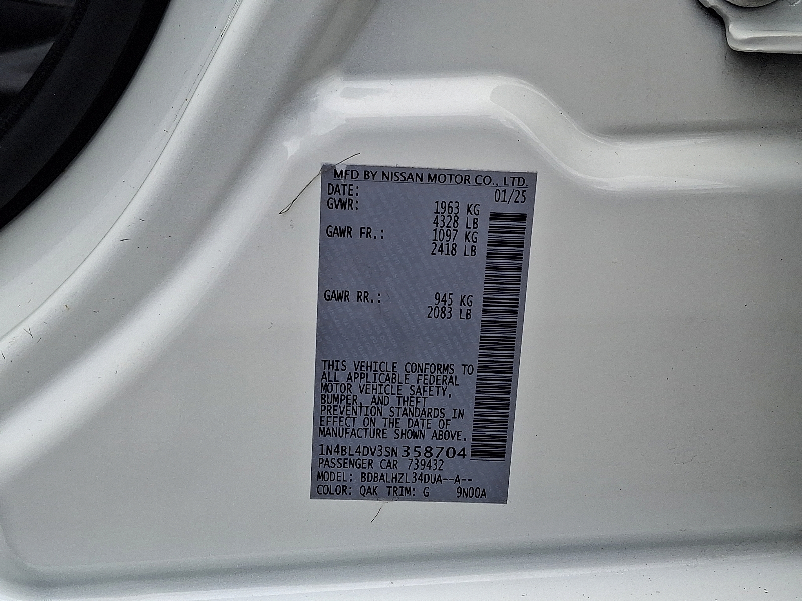 Used 2025 Nissan Altima Sedan