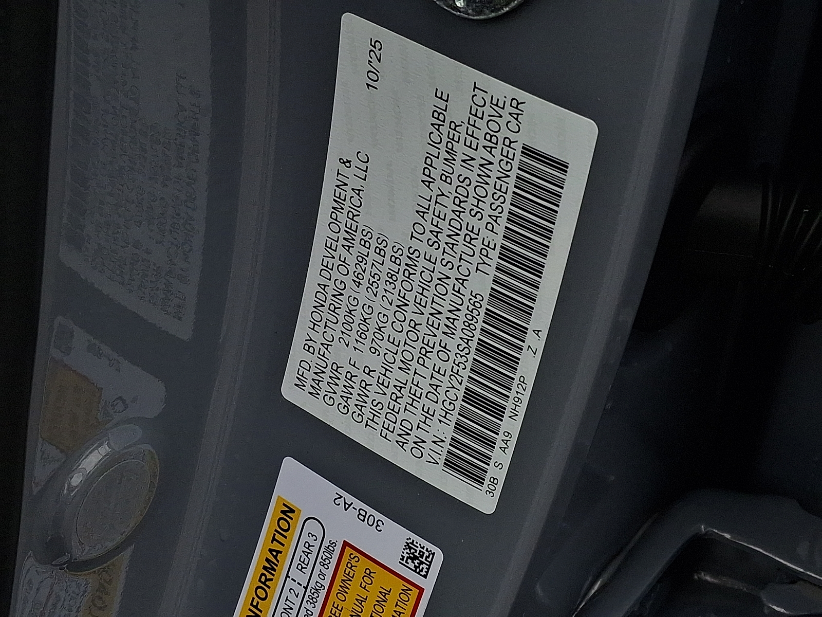 Used 2025 Honda Accord Hybrid Sedan