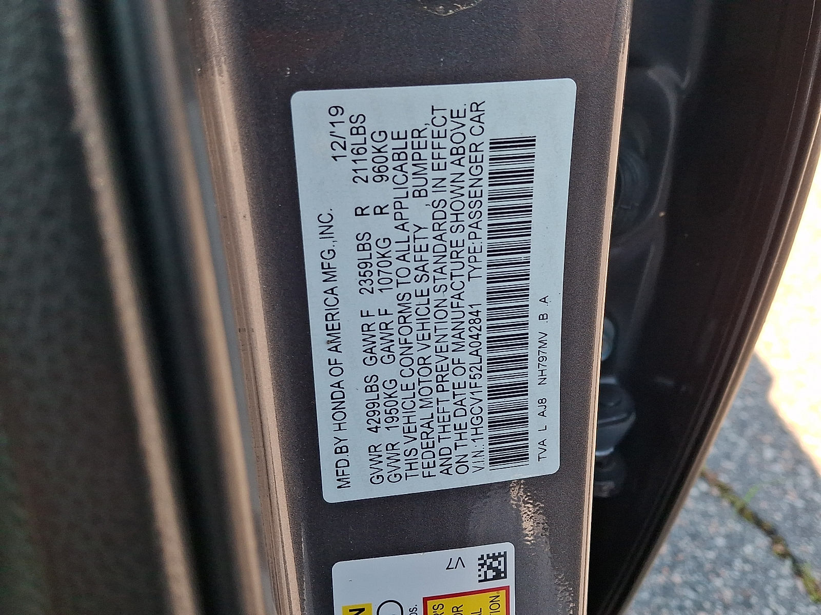 Used 2020 Honda Accord Sedan Sedan