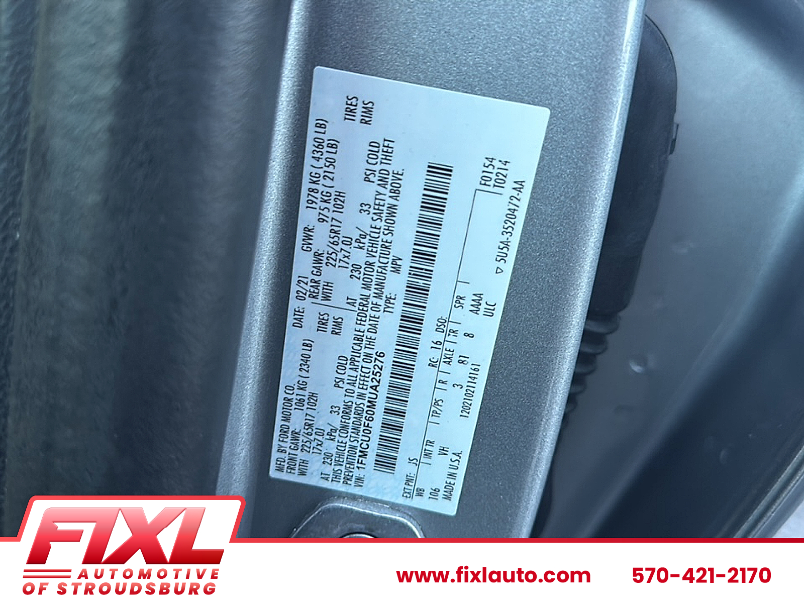 Used 2021 Ford Escape SUV