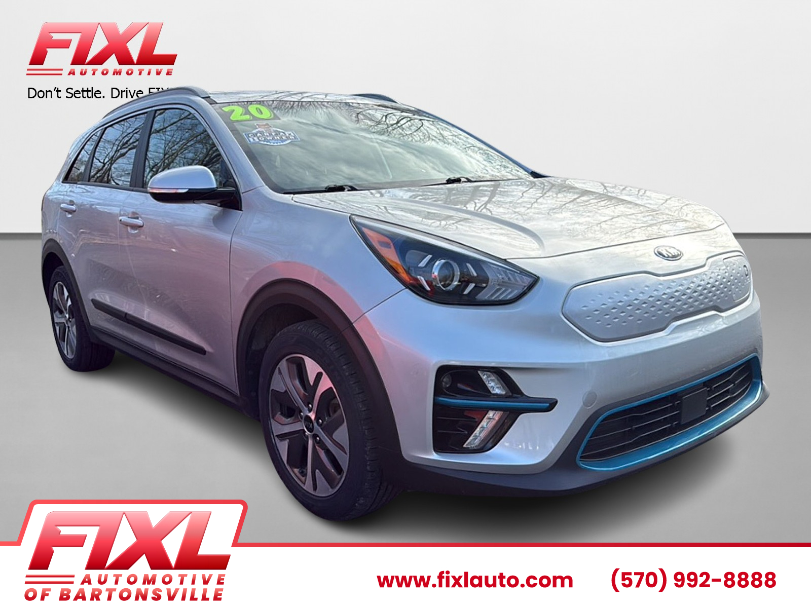 Silky Silver 2020 Kia Niro EV EX FWD SUV / Crossover Front-Wheel Drive Automatic
