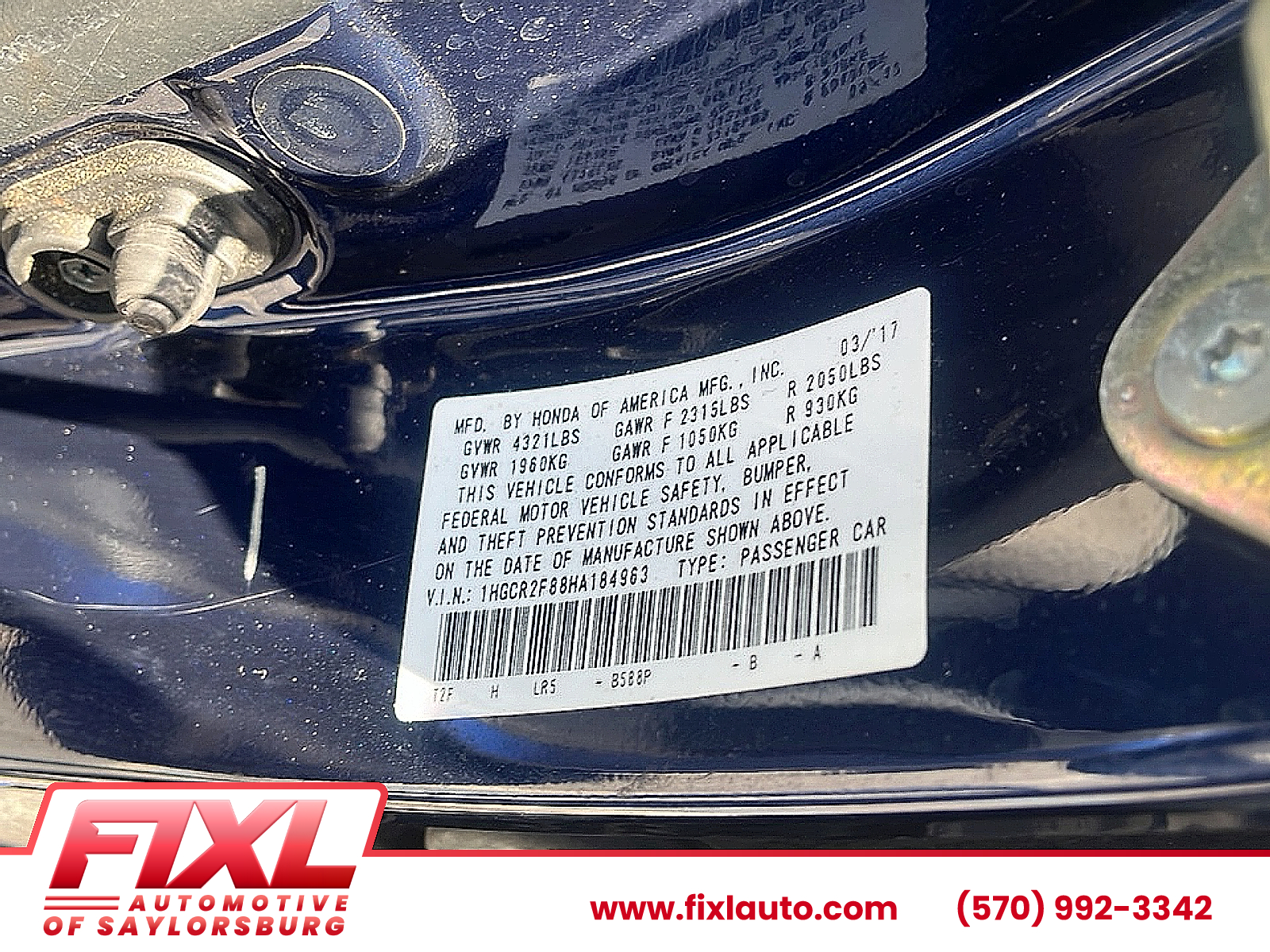 Used 2017 Honda Accord Sedan