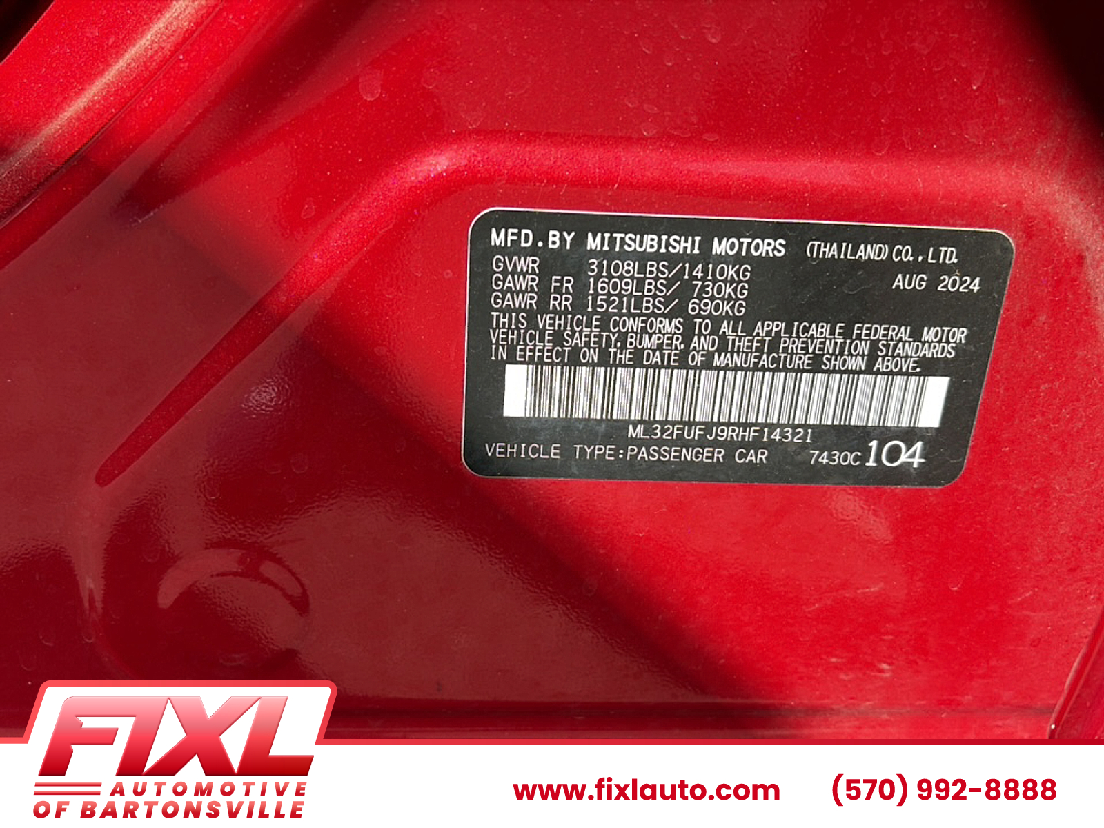 Used 2024 Mitsubishi Mirage G4 Sedan