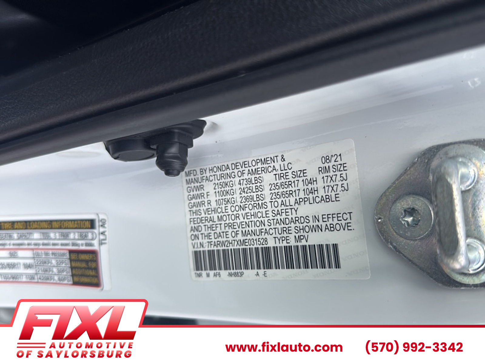 Used 2021 Honda CR-V Sedan