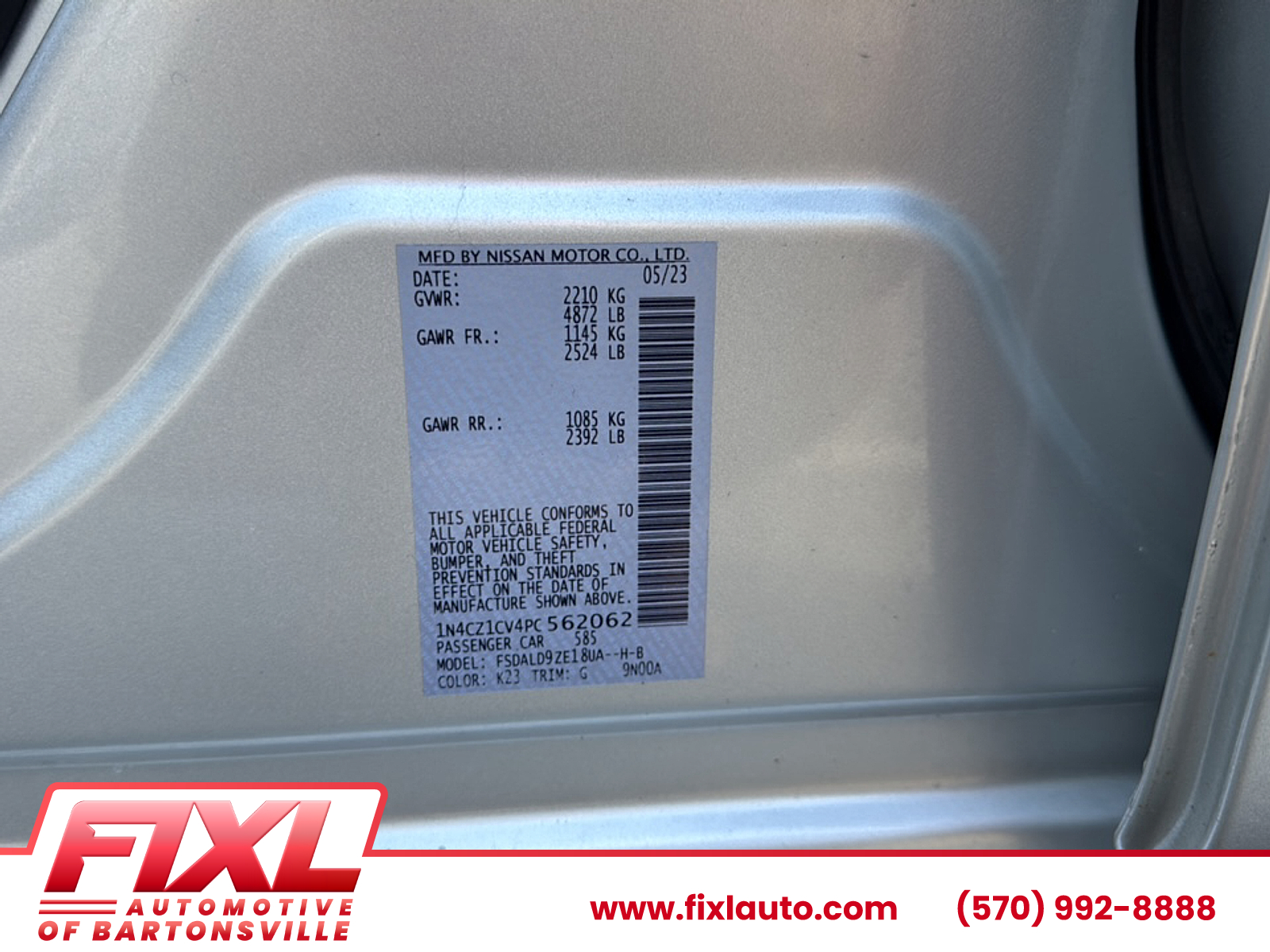 Used 2023 Nissan LEAF Sedan
