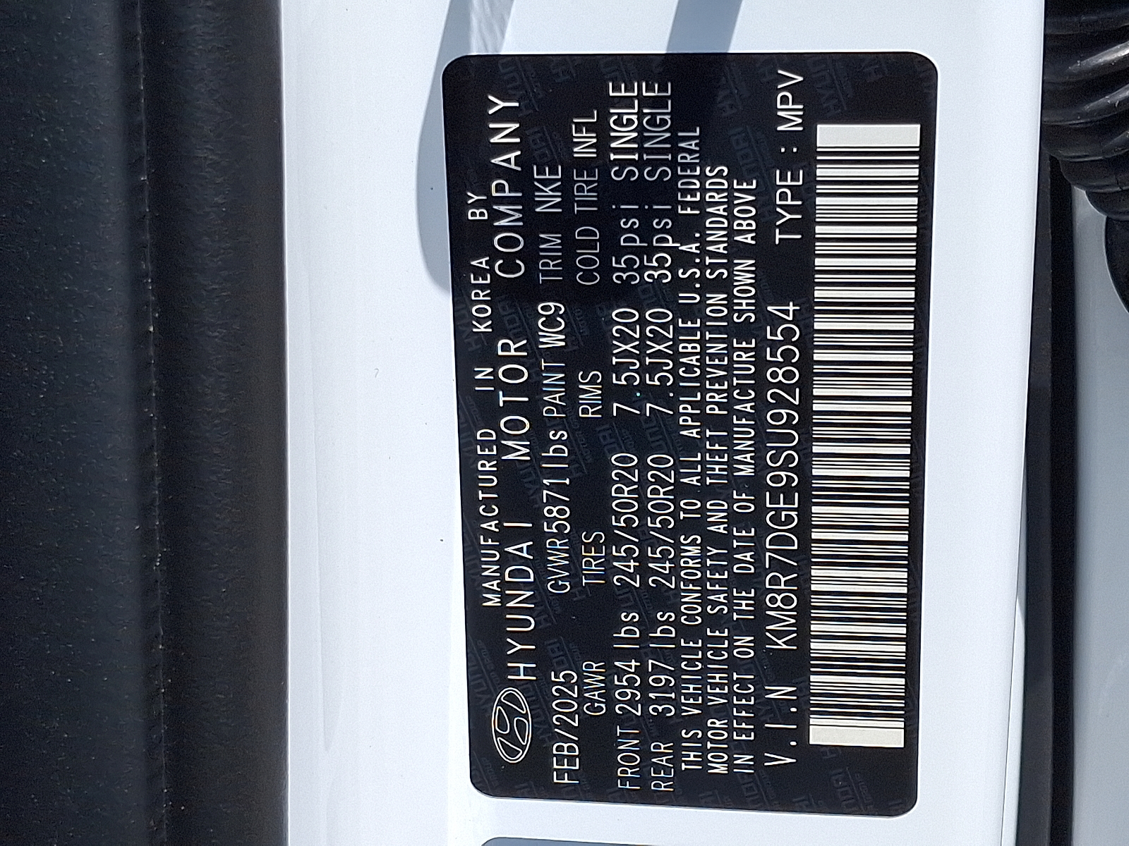 new 2025 Hyundai Palisade car, priced at $54,427