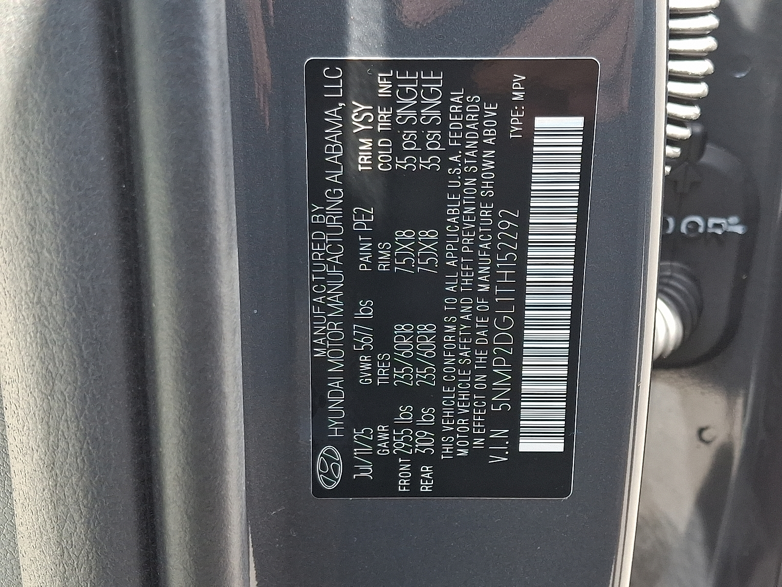 new 2026 Hyundai Santa Fe car, priced at $41,875