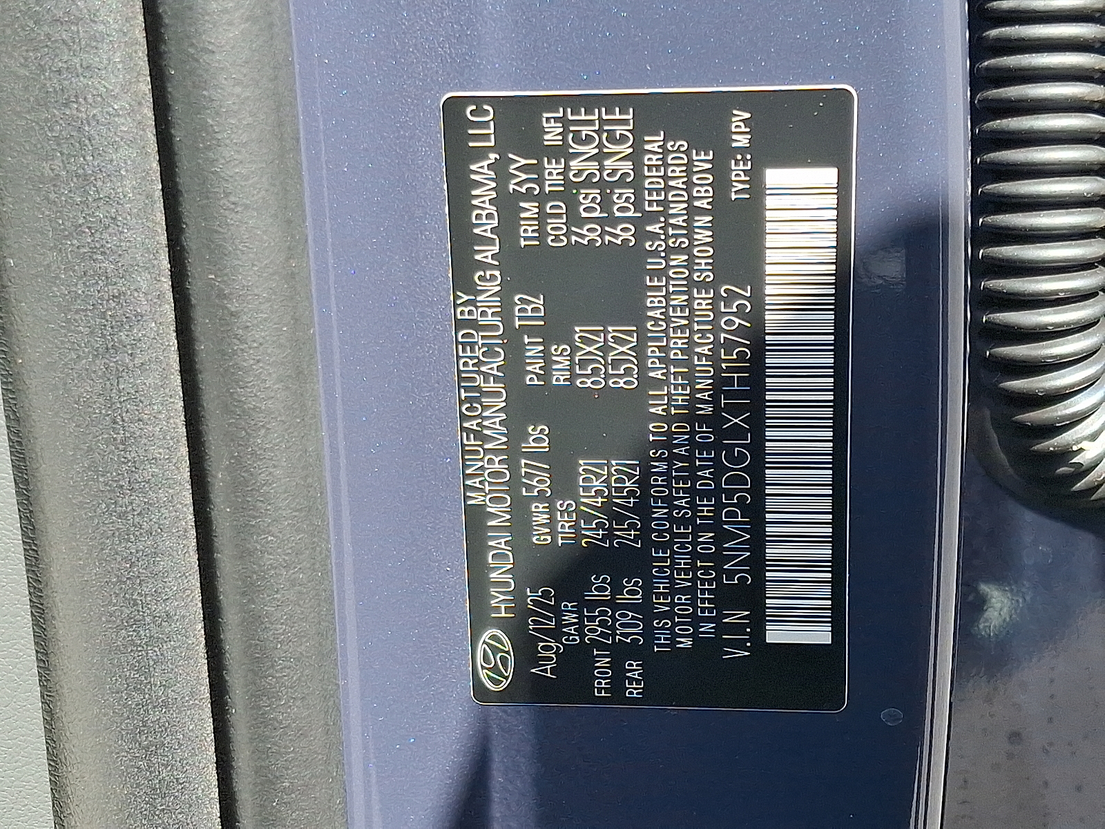 new 2026 Hyundai Santa Fe car, priced at $51,850