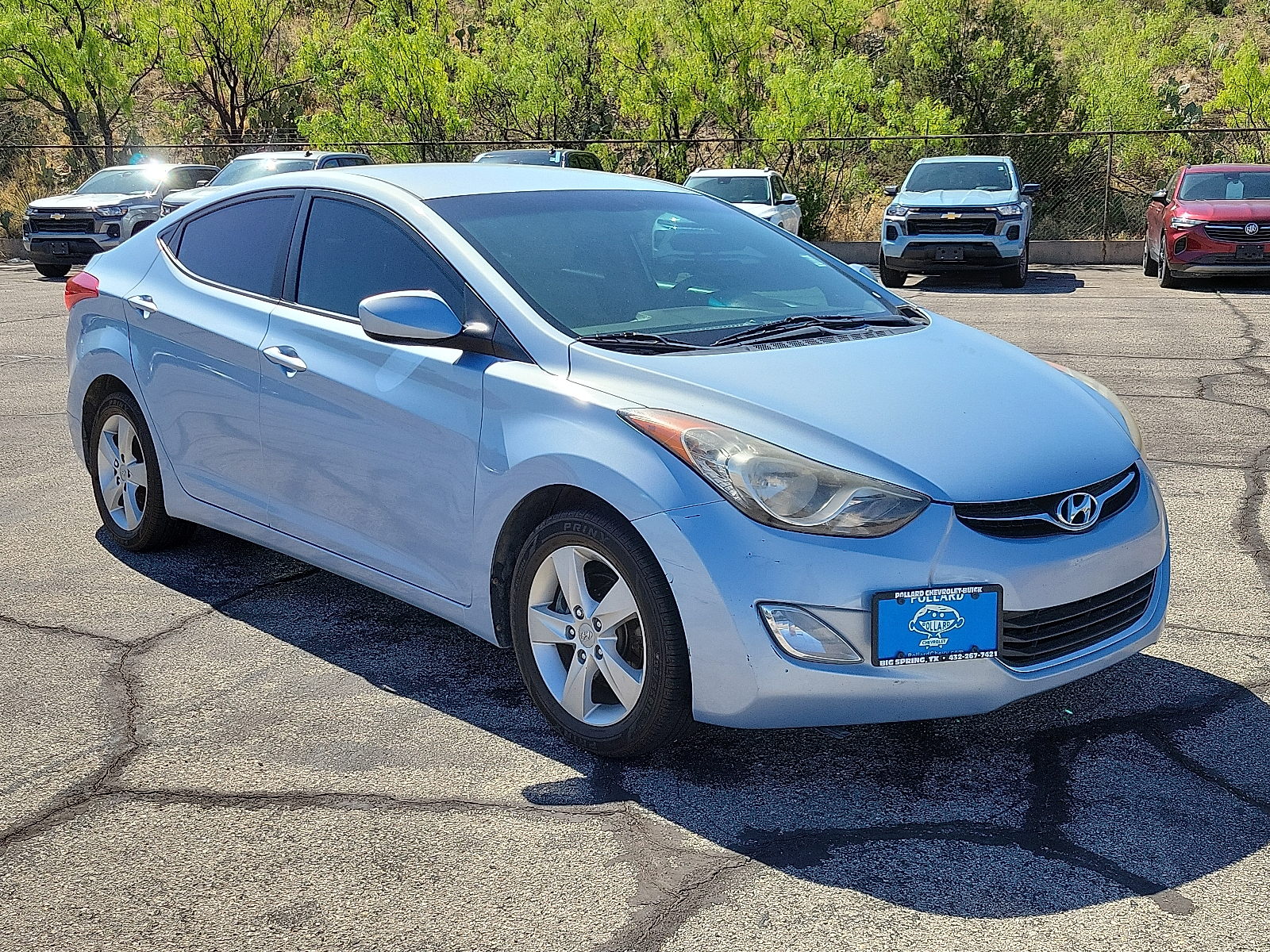 Blue Sky Metallic 2012 Hyundai Elantra GLS FWD Sedan Front-Wheel Drive Automatic