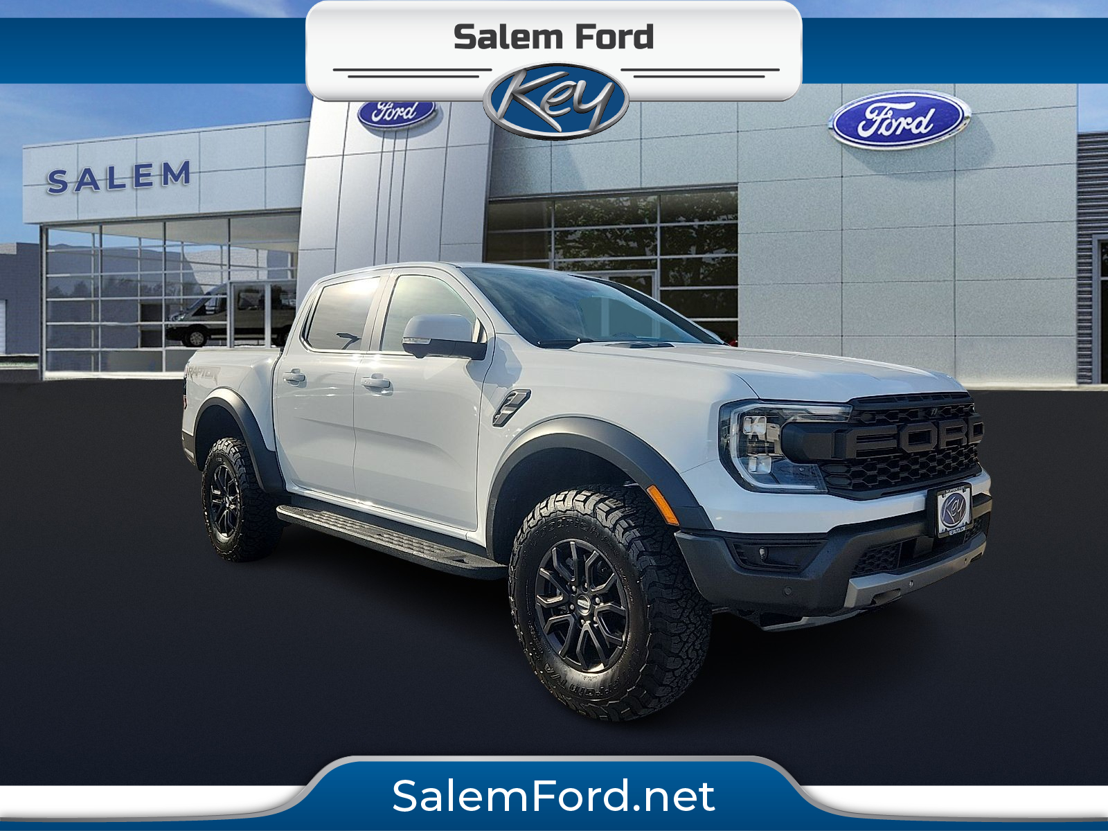 Oxford White 2025 Ford Ranger Raptor SuperCrew 4WD Pickup Truck Four-Wheel Drive Automatic