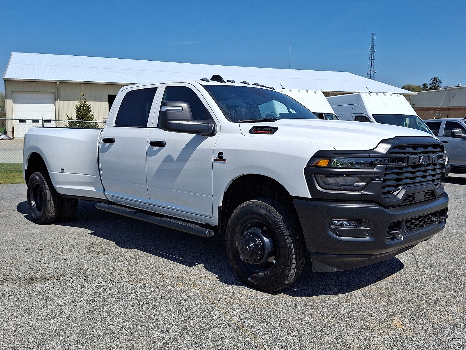 Bright White Clearcoat - PW7 2026 RAM 3500 Tradesman Crew Cab LB DRW 4WD Pickup Truck Four-Wheel Drive Automatic