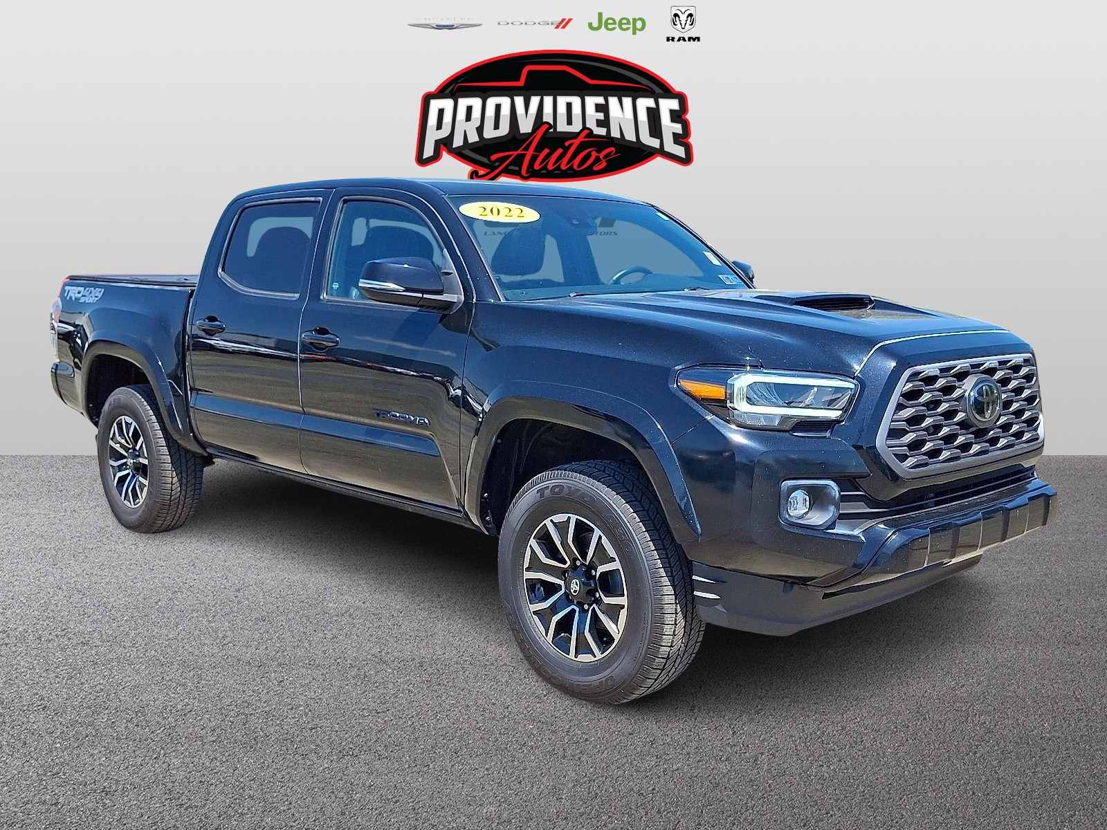 Midnight Black Metallic - 218 2022 Toyota Tacoma TRD Sport Double Cab 4WD Pickup Truck Four-Wheel Drive Automatic