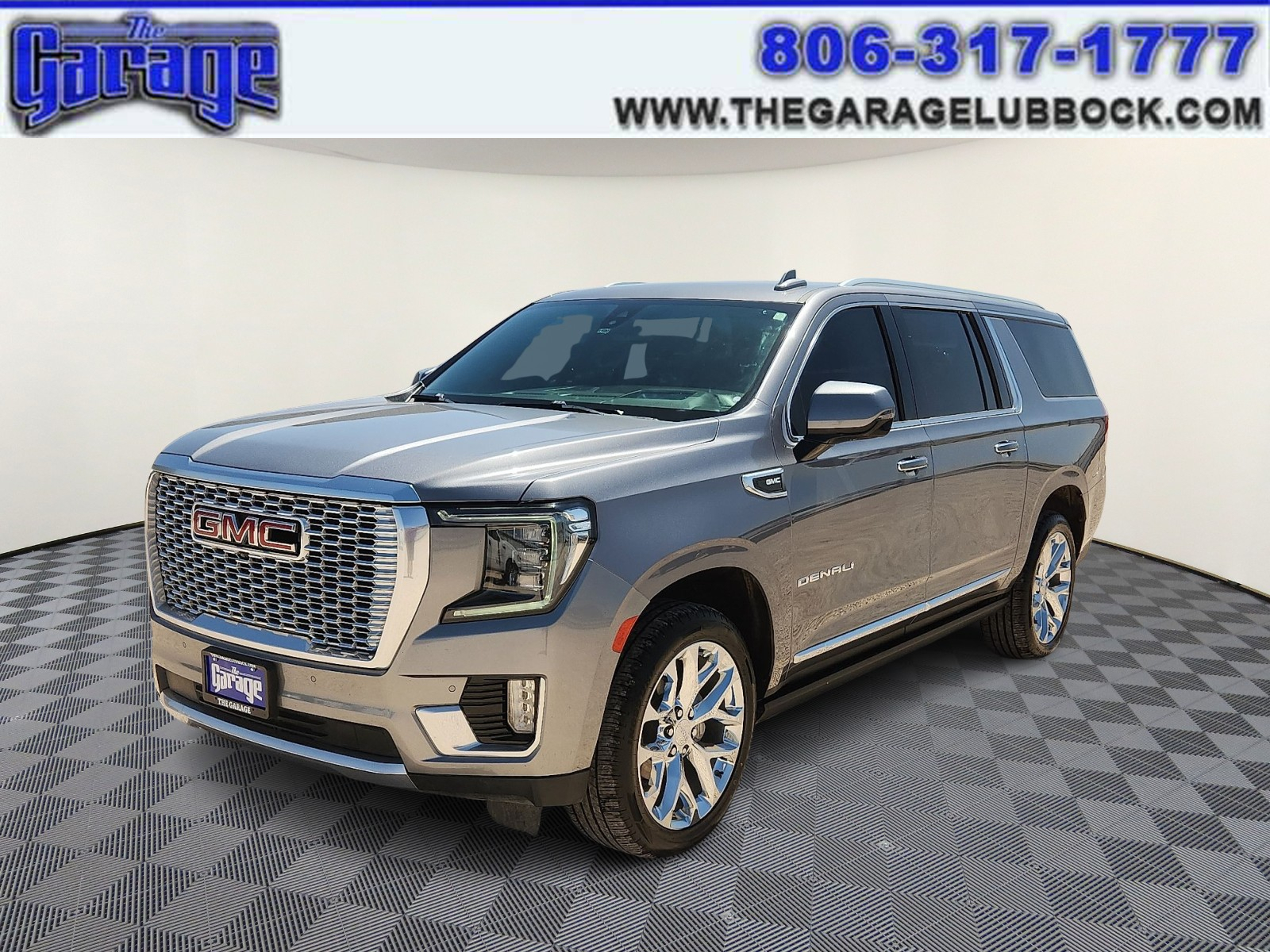 Gray 2022 GMC Yukon XL SUV / Crossover Four-Wheel Drive Automatic