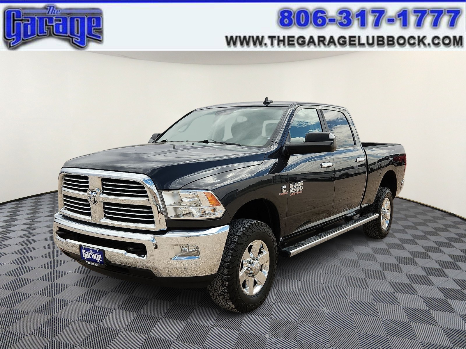 Gray 2015 RAM 2500 Big Horn Crew Cab 4WD Pickup Truck Four-Wheel Drive Automatic