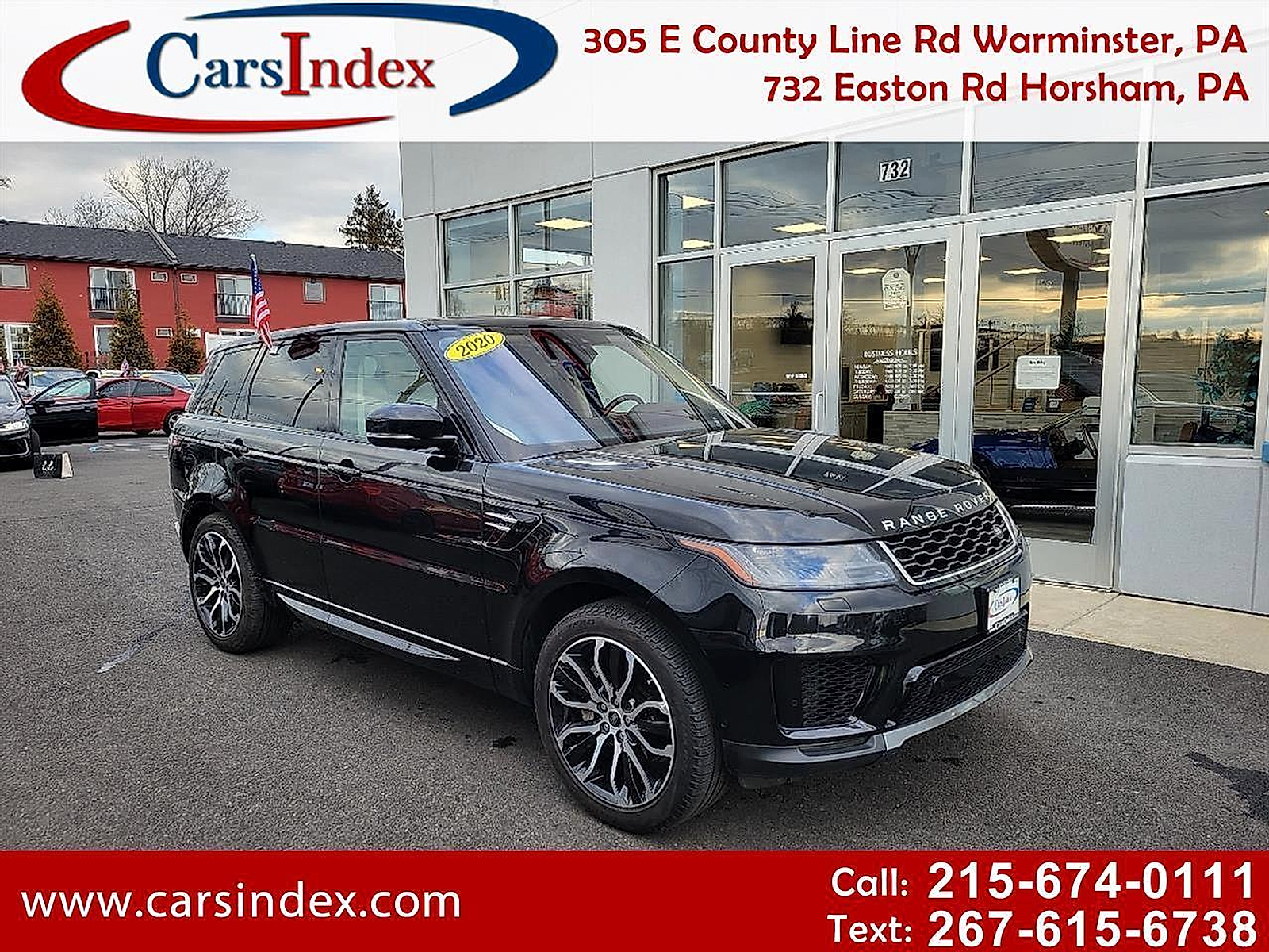 Black 2020 Land Rover Range Rover Sport SUV / Crossover All-Wheel Drive 8-Speed Automatic