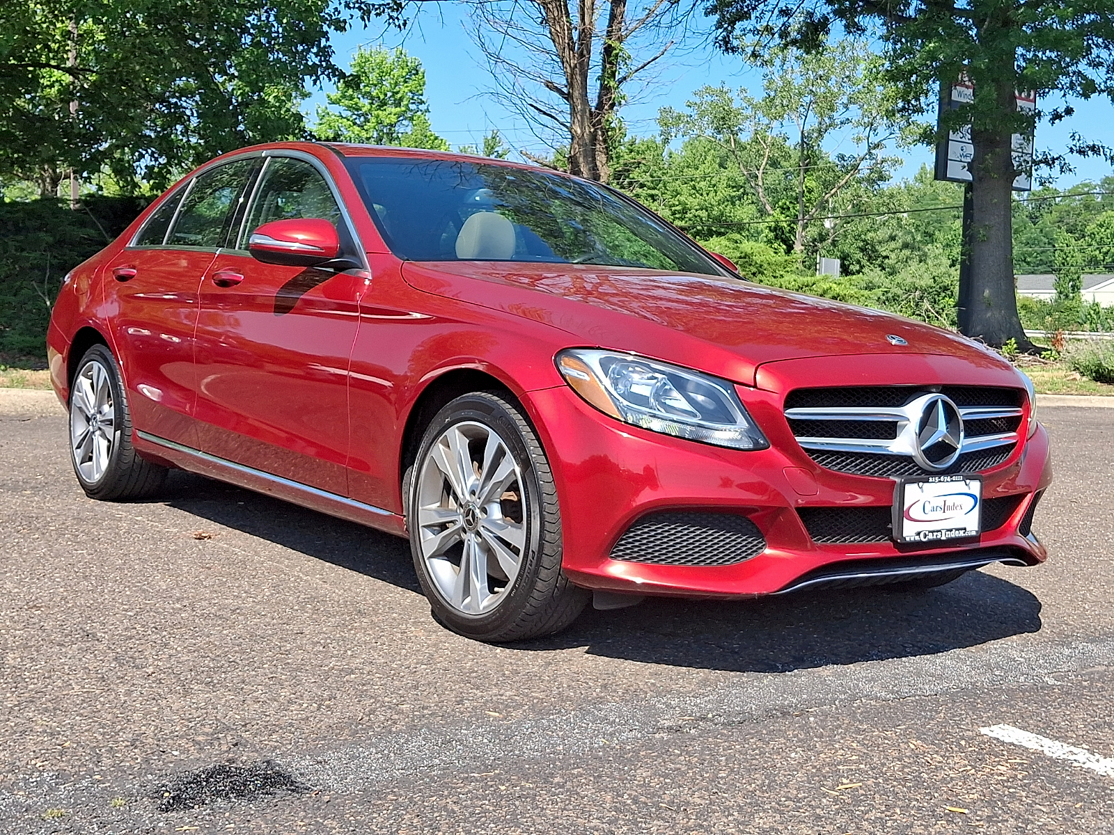 designo Cardinal Red Metallic - 996 2018 Mercedes-Benz C-Class Sedan All-Wheel Drive Automatic