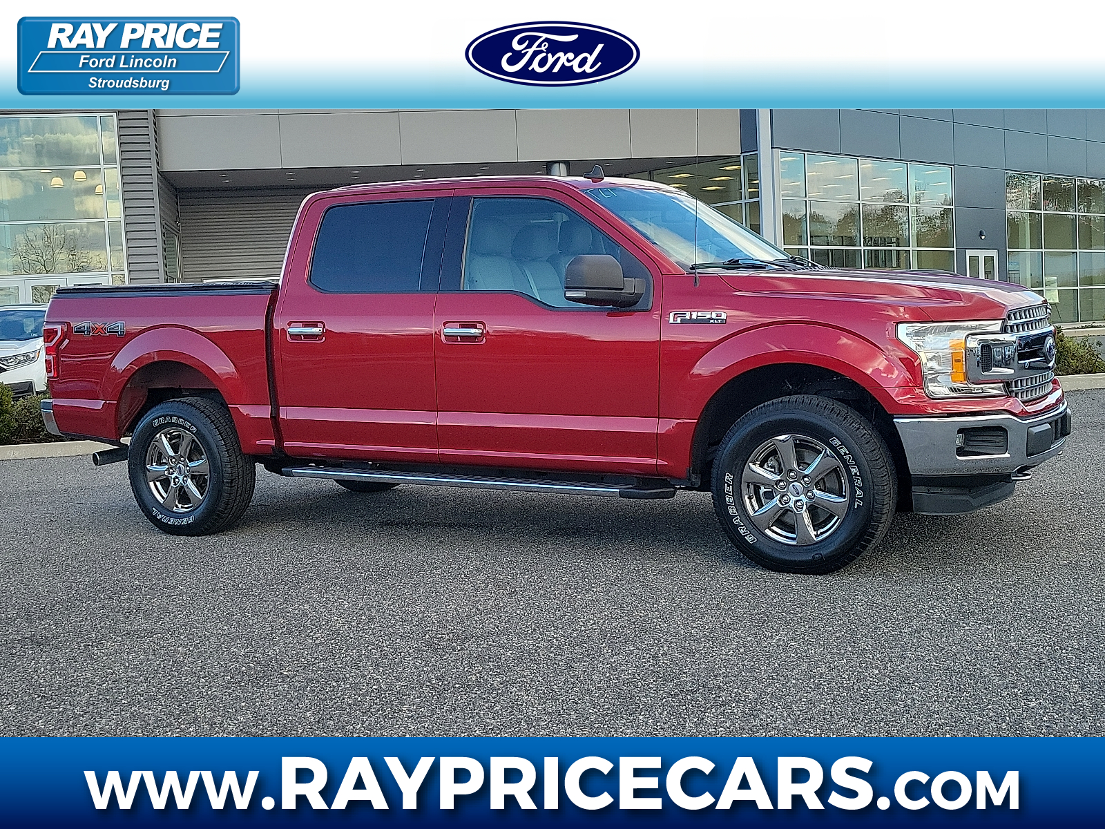 Rapid Red Metallic Tinted Clearcoat - D4 2020 Ford F-150 XLT SuperCrew 4WD Pickup Truck Four-Wheel Drive 10-Speed Automatic