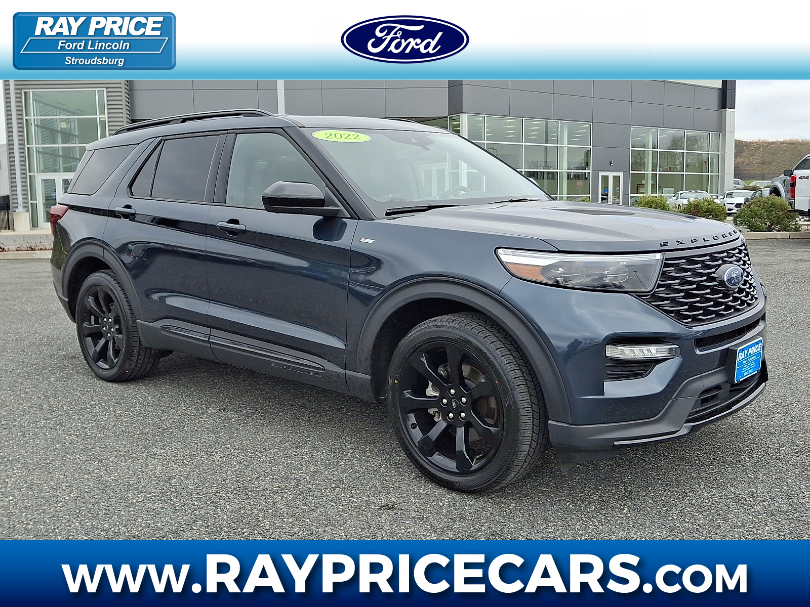 Stone Blue Metallic - C8 2022 Ford Explorer ST-Line AWD SUV / Crossover All-Wheel Drive Automatic