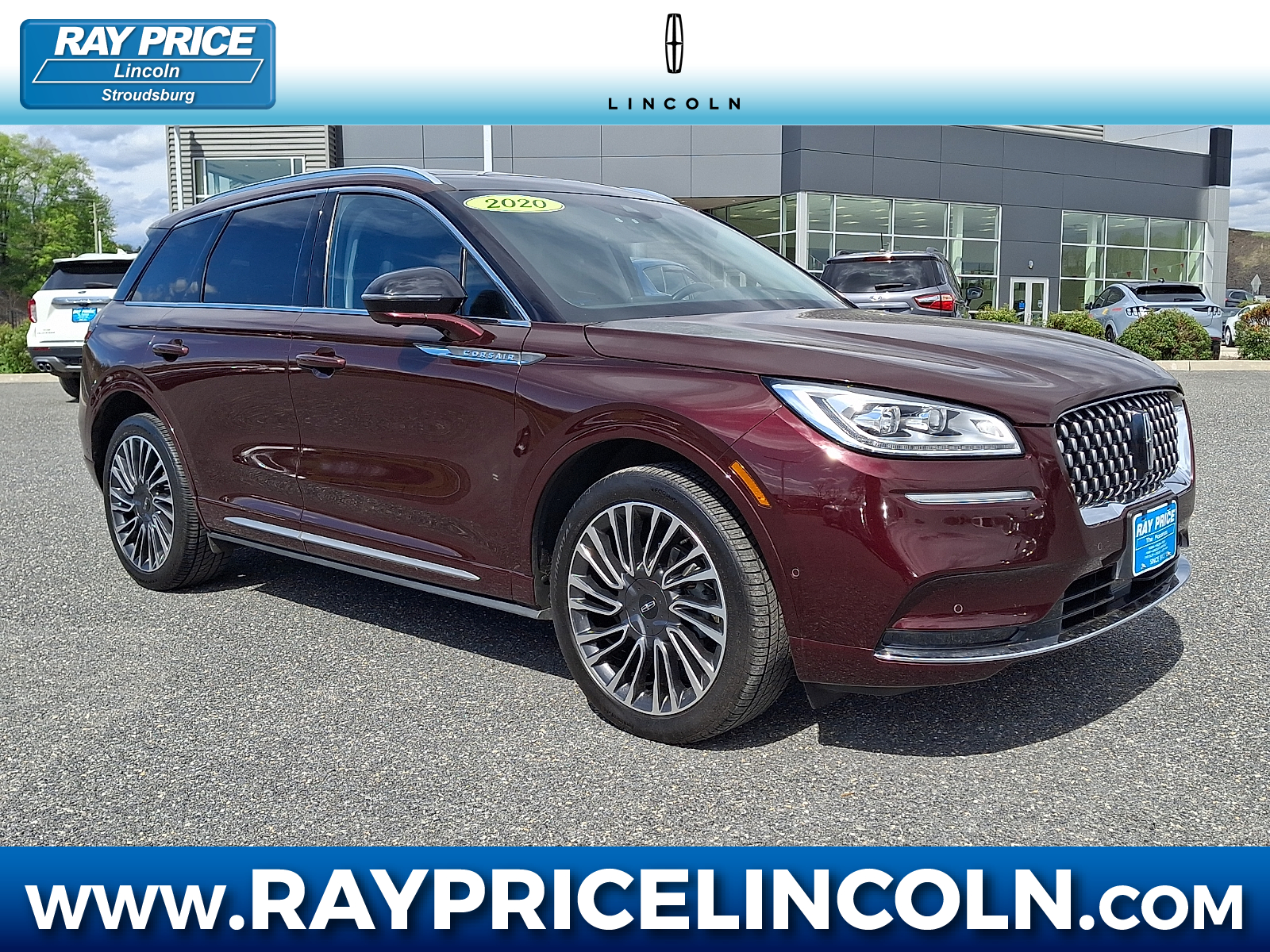 Red (Burgundy Velvet - R3) 2020 Lincoln Corsair SUV / Crossover All-Wheel Drive Automatic