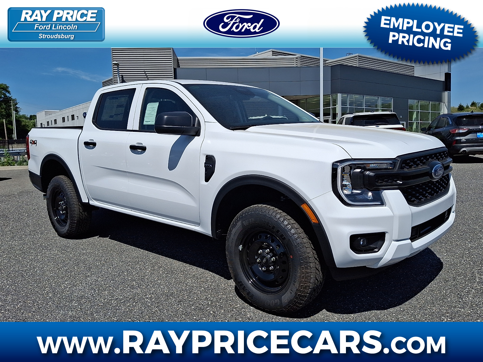 Oxford White - YZ 2026 Ford Ranger XL SuperCrew 4WD Pickup Truck Four-Wheel Drive Automatic