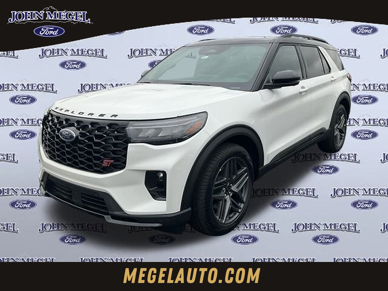 White Metallic 2026 Ford Explorer ST AWD SUV / Crossover All-Wheel Drive Automatic
