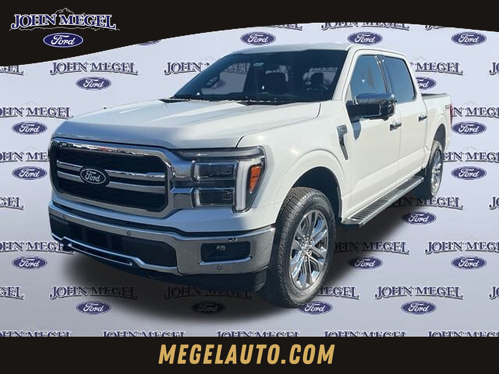 Oxford White 2026 Ford F-150 Lariat SuperCrew 4WD Pickup Truck Four-Wheel Drive Automatic