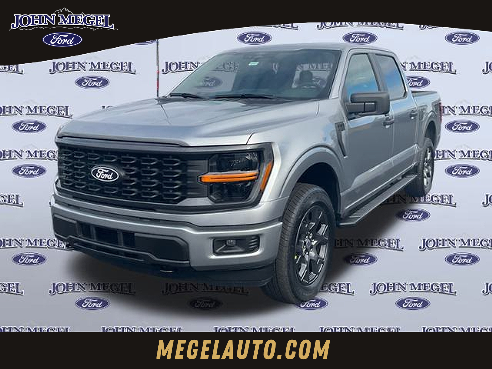 Silver Metallic 2026 Ford F-150 STX 4dr SuperCrew 4WD Pickup Truck Four-Wheel Drive Automatic