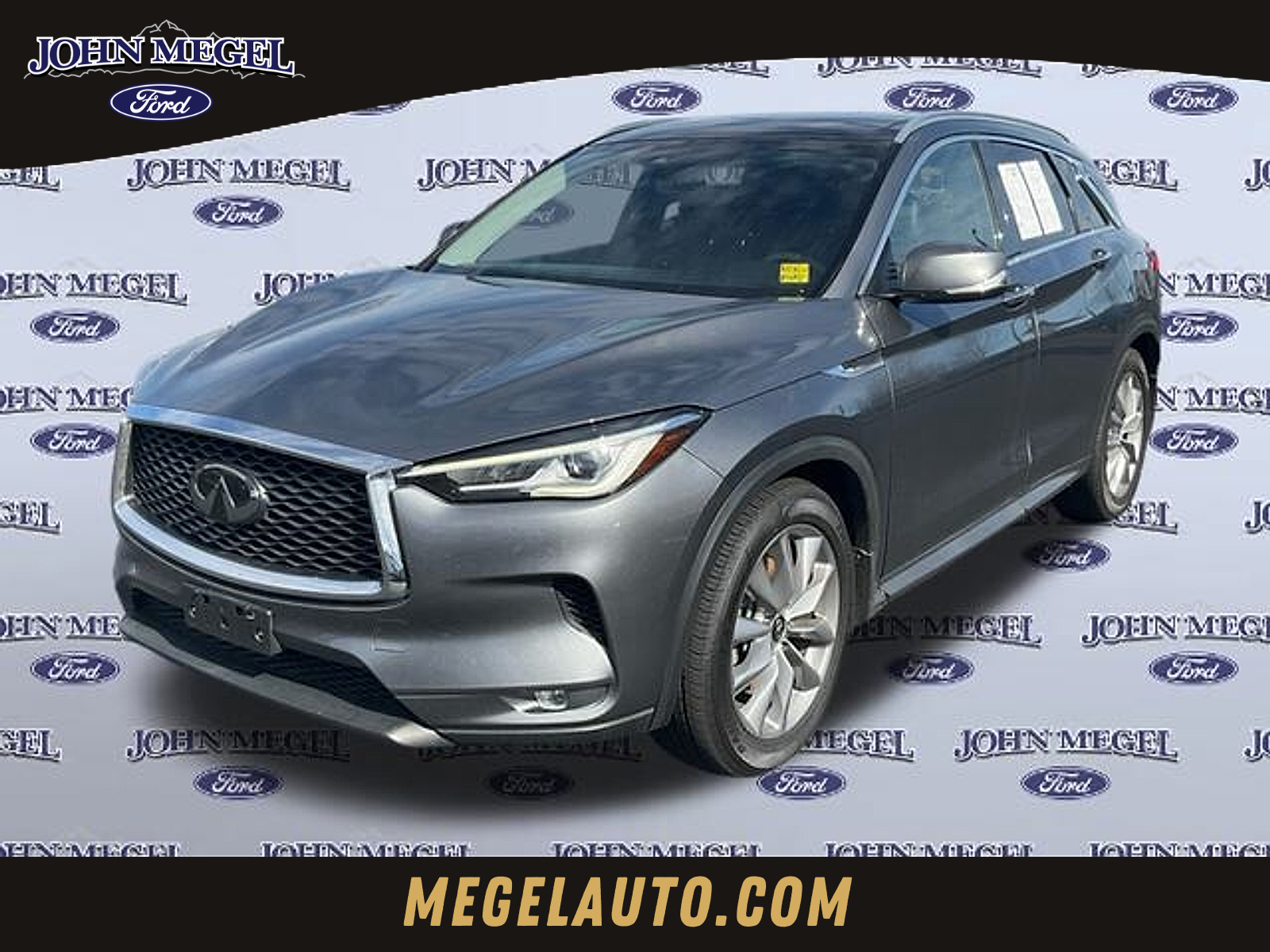 Gray (Graphite Shadow) 2021 INFINITI QX50 Luxe AWD SUV / Crossover All-Wheel Drive Continuously Variable Transmission