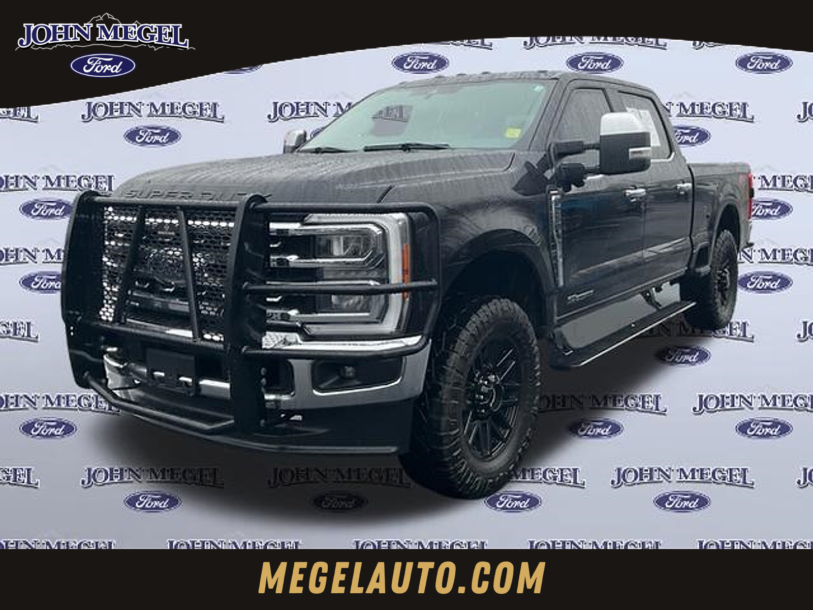Agate Black Metallic 2023 Ford F-250 Super Duty Lariat Crew Cab 4WD Pickup Truck Four-Wheel Drive Automatic