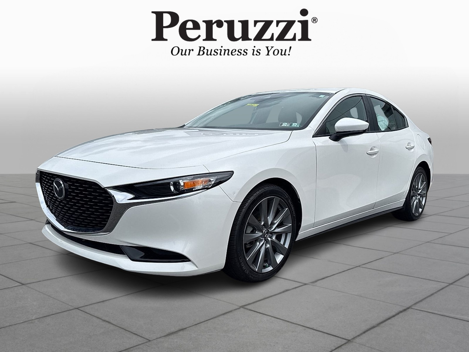 Snowflake White Pearl 2023 Mazda MAZDA3 Sedan Front-Wheel Drive Automatic