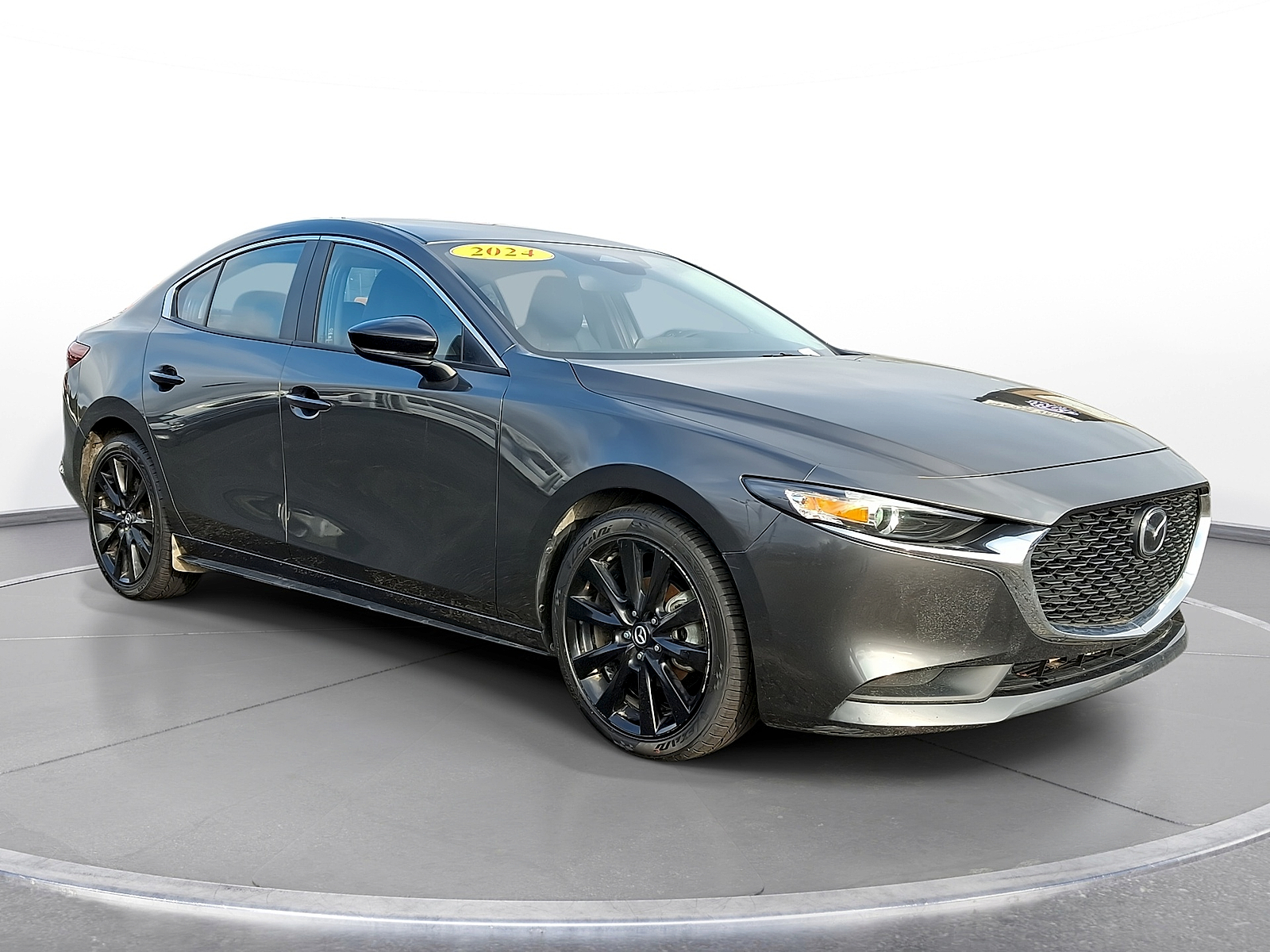 Machine Gray Metallic - 46G 2024 Mazda MAZDA3 Sedan Front-Wheel Drive Automatic