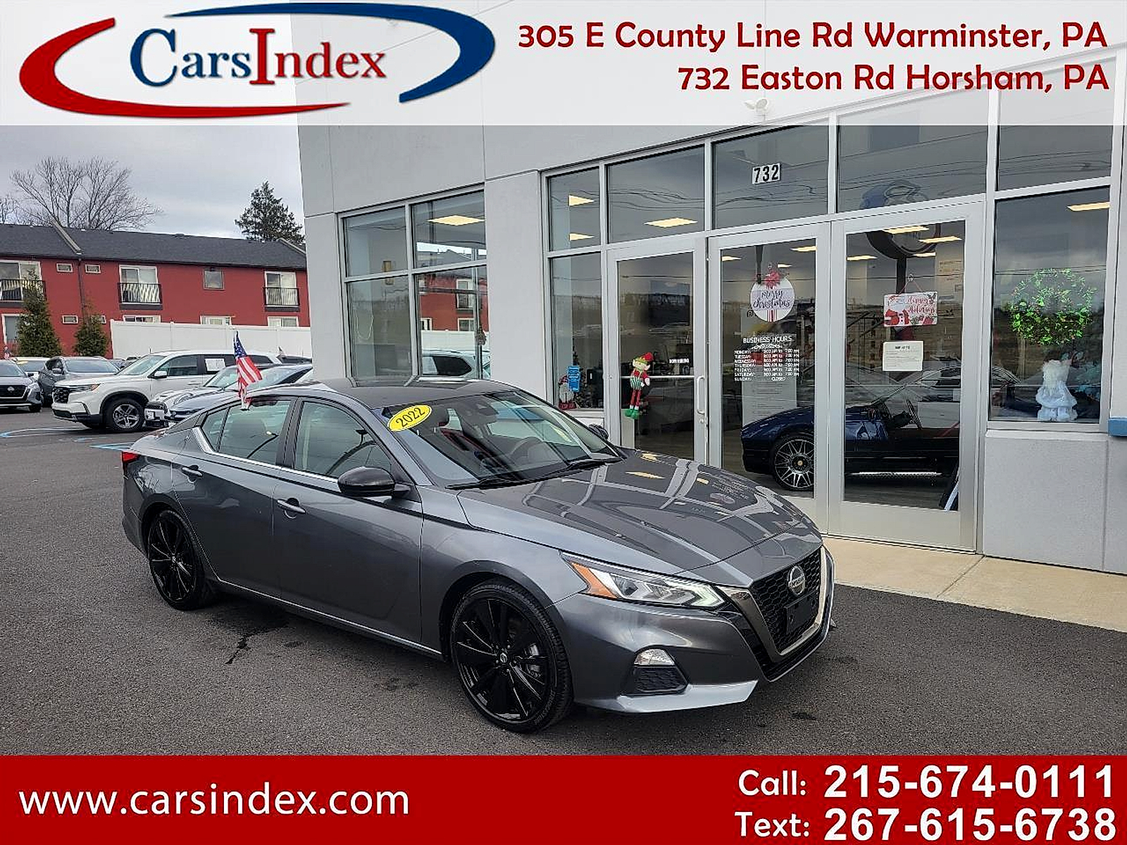 Gray 2022 Nissan Altima 2.5 SR FWD Sedan Front-Wheel Drive Continuously Variable Transmission