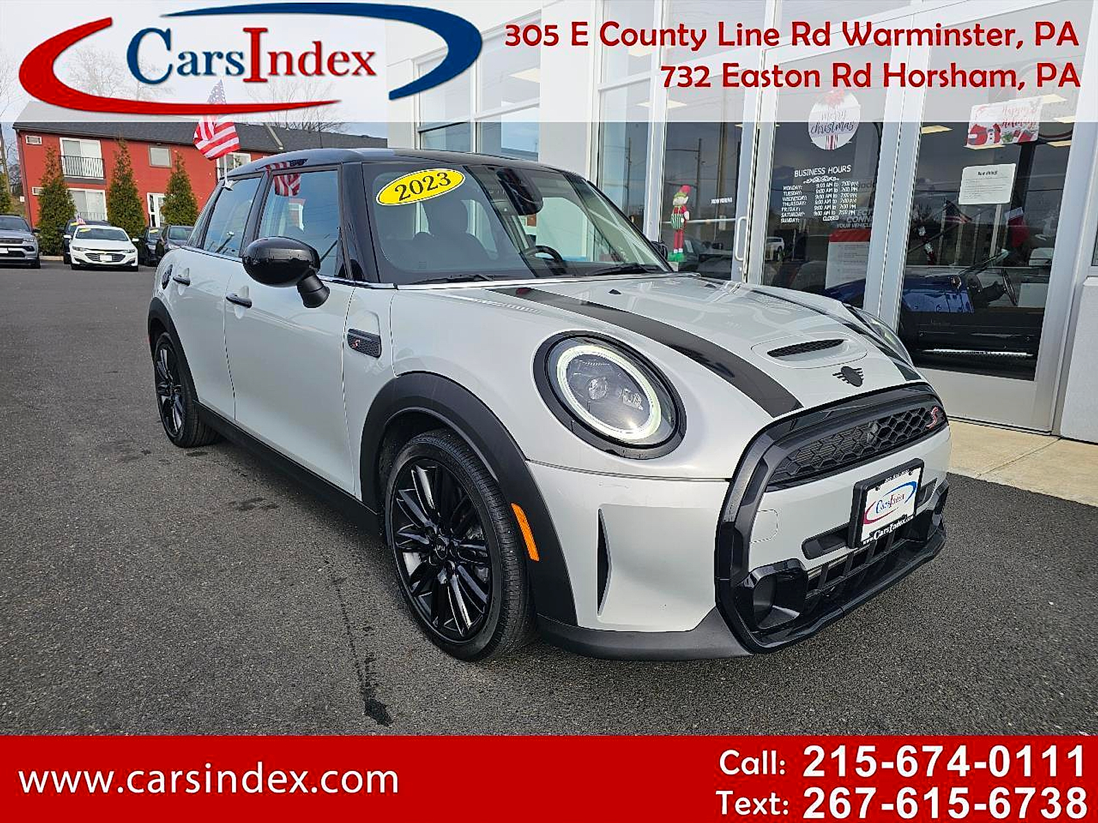 White 2023 MINI Cooper S 4-Door Hatchback FWD Hatchback Front-Wheel Drive 7-Speed Dual Clutch