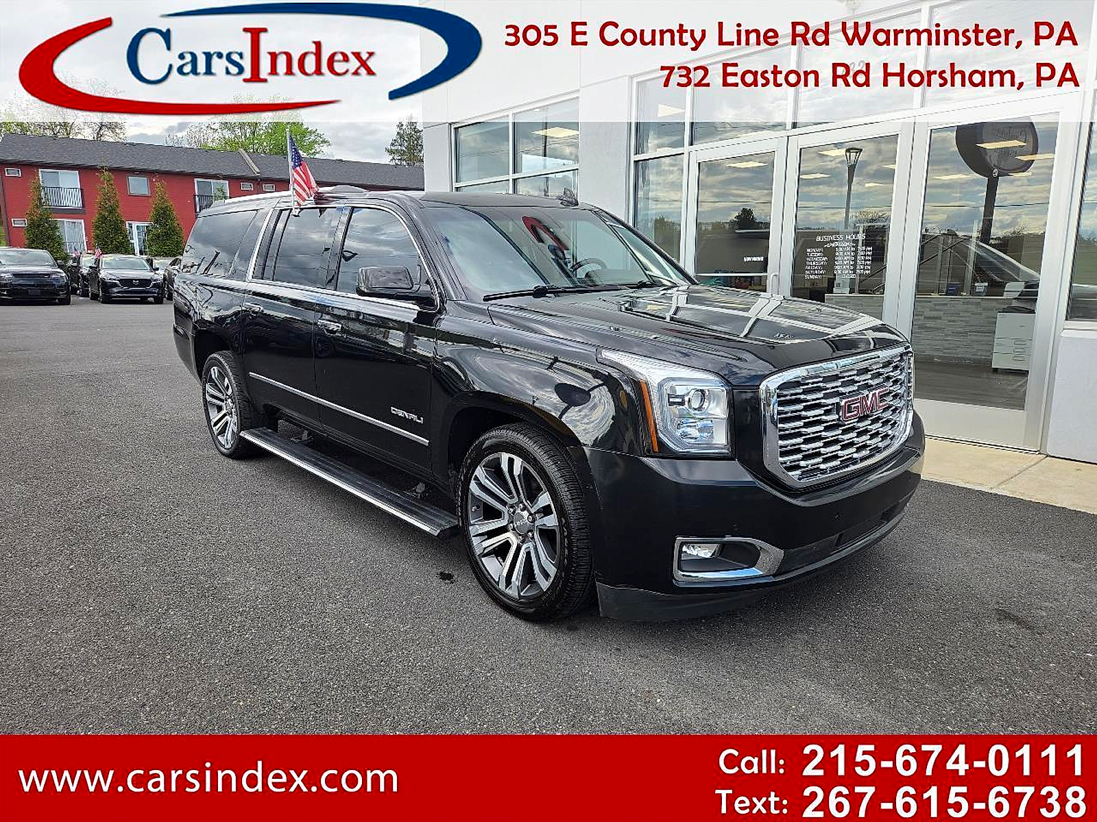 Black 2018 GMC Yukon XL Denali 4WD SUV / Crossover Four-Wheel Drive 10-Speed Automatic