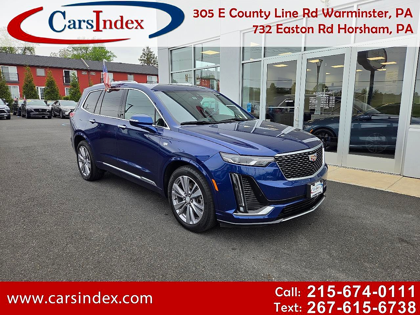 Blue 2024 Cadillac XT6 Premium Luxury FWD SUV / Crossover Front-Wheel Drive 9-Speed Automatic
