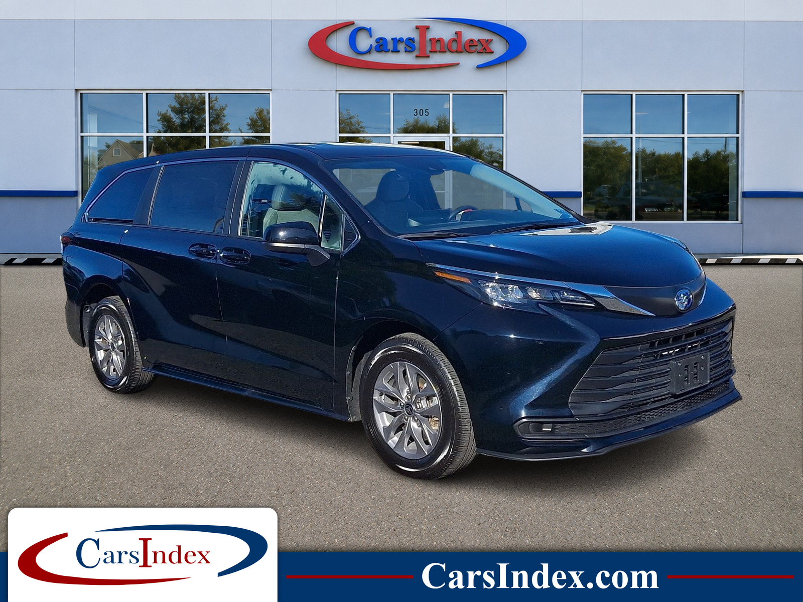 Black 2025 Toyota Sienna Minivan Front-Wheel Drive Automatic