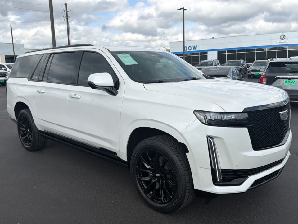 Crystal White Tricoat 2023 Cadillac Escalade ESV Sport Platinum RWD SUV / Crossover Rear-Wheel Drive Automatic