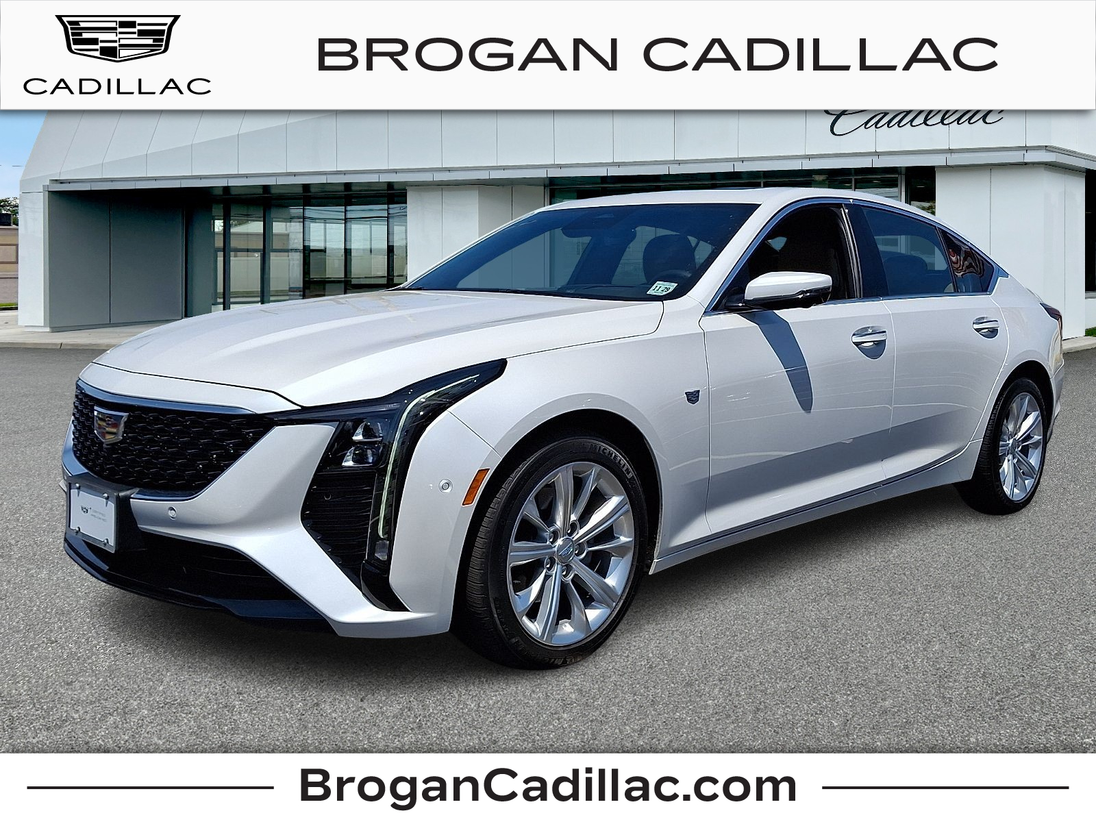 Crystal White Tricoat - G1W 2025 Cadillac CT5 Premium Luxury AWD Sedan All-Wheel Drive Automatic