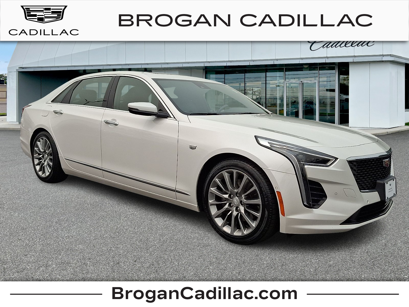 Crystal White Tricoat - G1W 2019 Cadillac CT6 Sedan All-Wheel Drive Automatic
