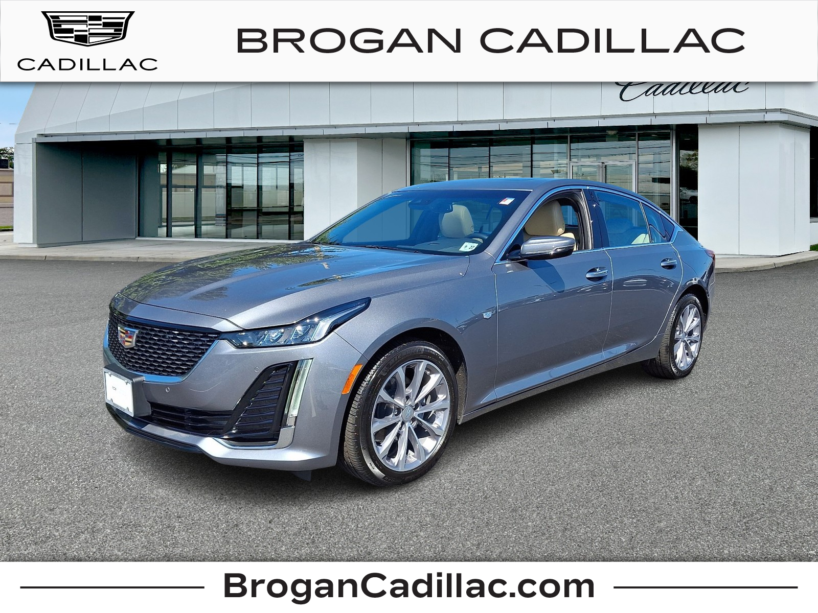 Gray (Satin Steel Metallic - G9K) 2022 Cadillac CT5 Sedan All-Wheel Drive Automatic
