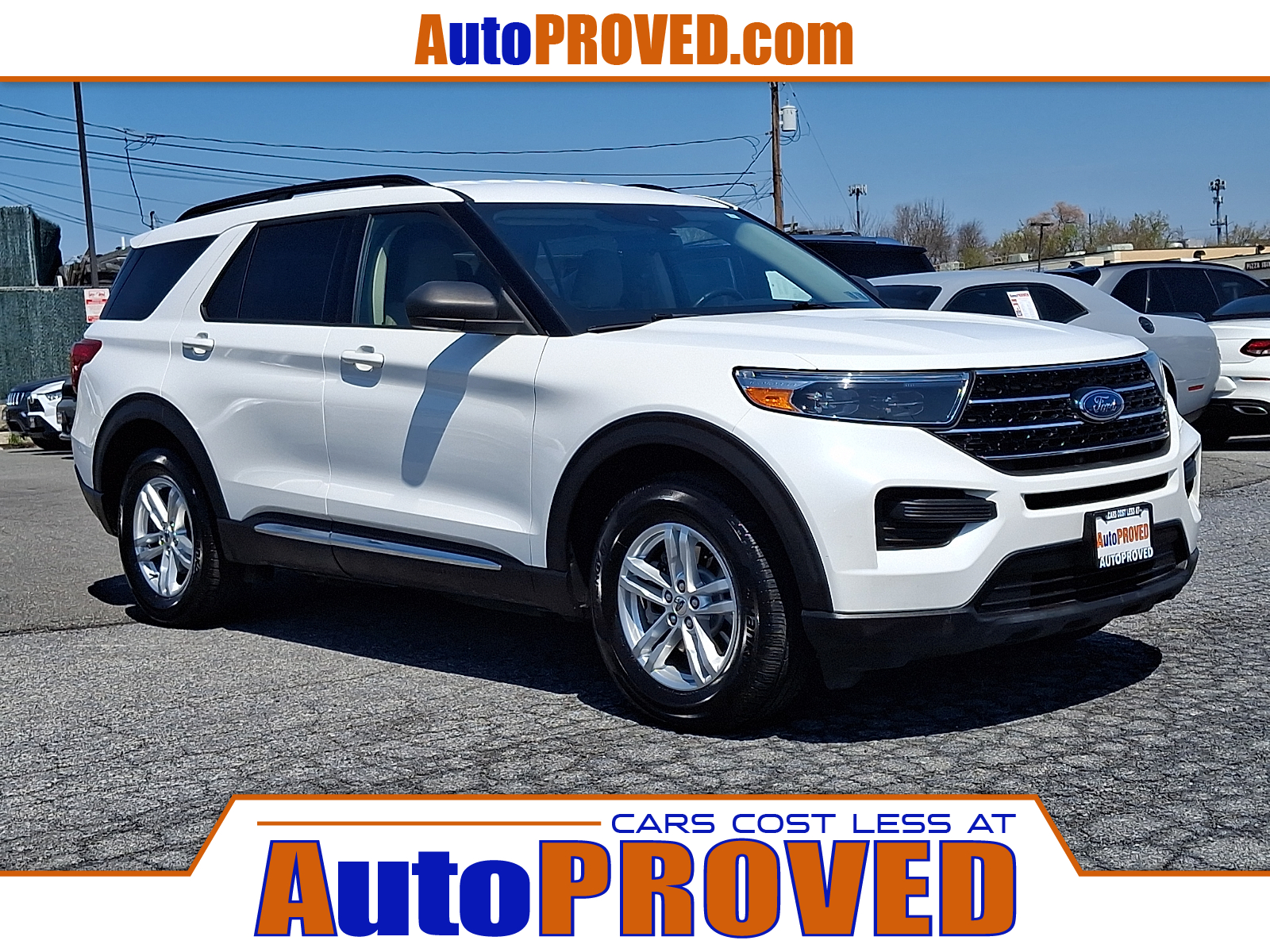 Star White Metallic Tri-Coat - AZ 2020 Ford Explorer XLT AWD SUV / Crossover All-Wheel Drive Automatic